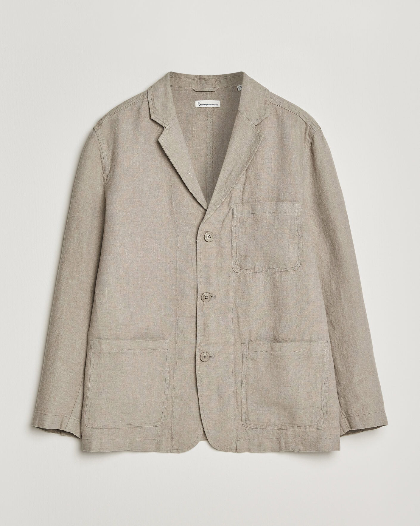 Men | Blazers | KnowledgeCotton Apparel | Linen Blazer Twill