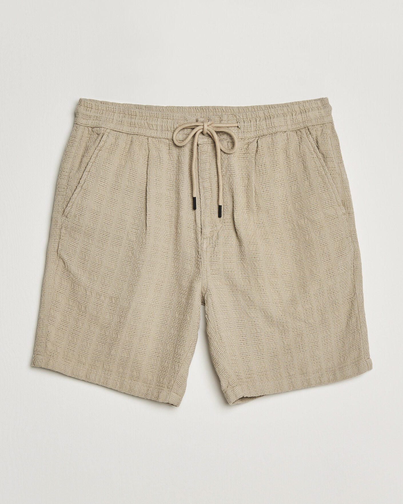 Men | Shorts | KnowledgeCotton Apparel | Structured Cotton Dobby Shorts Twill