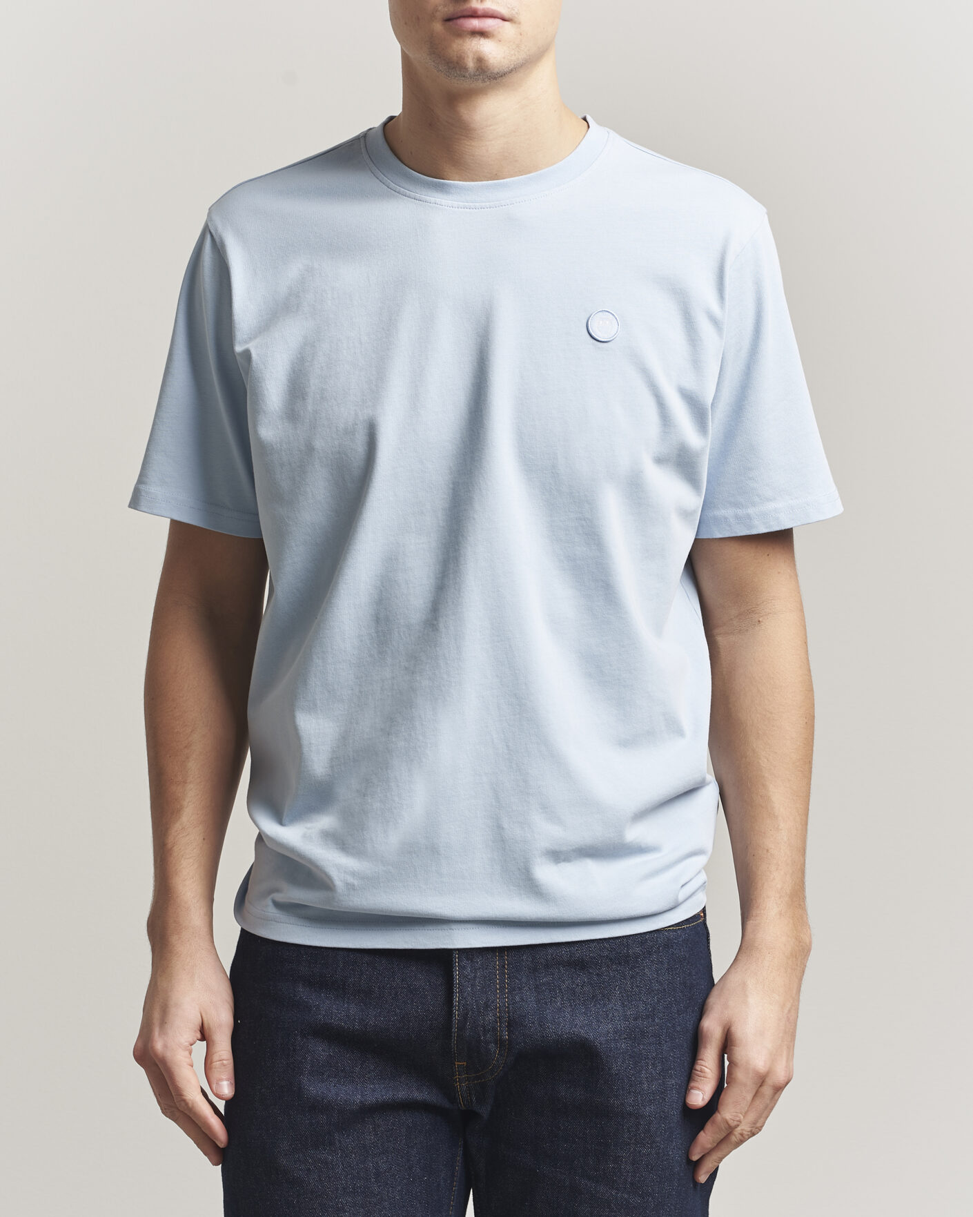 Men | T-Shirts | KnowledgeCotton Apparel | Badge T-Shirt Skyway