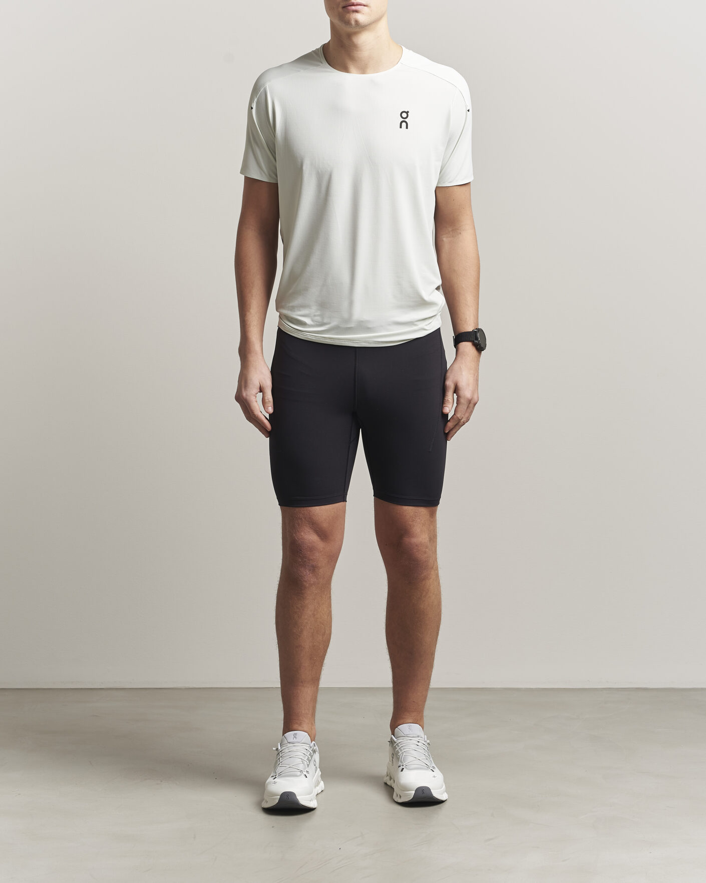 Men | Trousers | On | 8 Inch Performance Tights Black