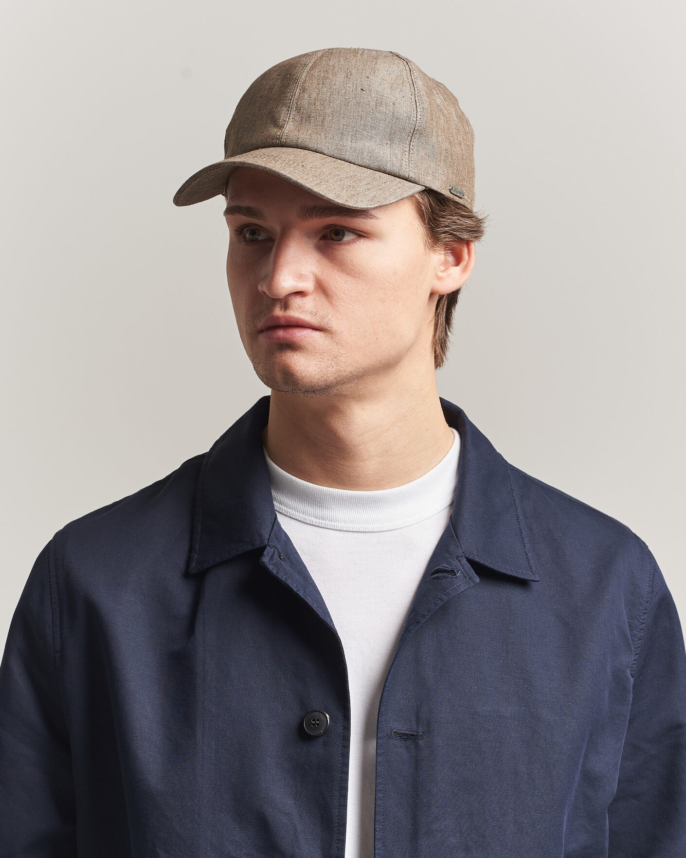 Men | Hats & Caps | Wigéns | Baseball Linen Cap Light Brown
