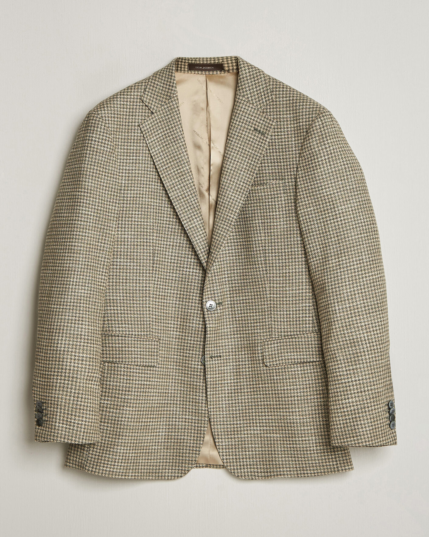 Men | Blazers | Oscar Jacobson | Robert Wool/Silk/Cotton Blazer Green