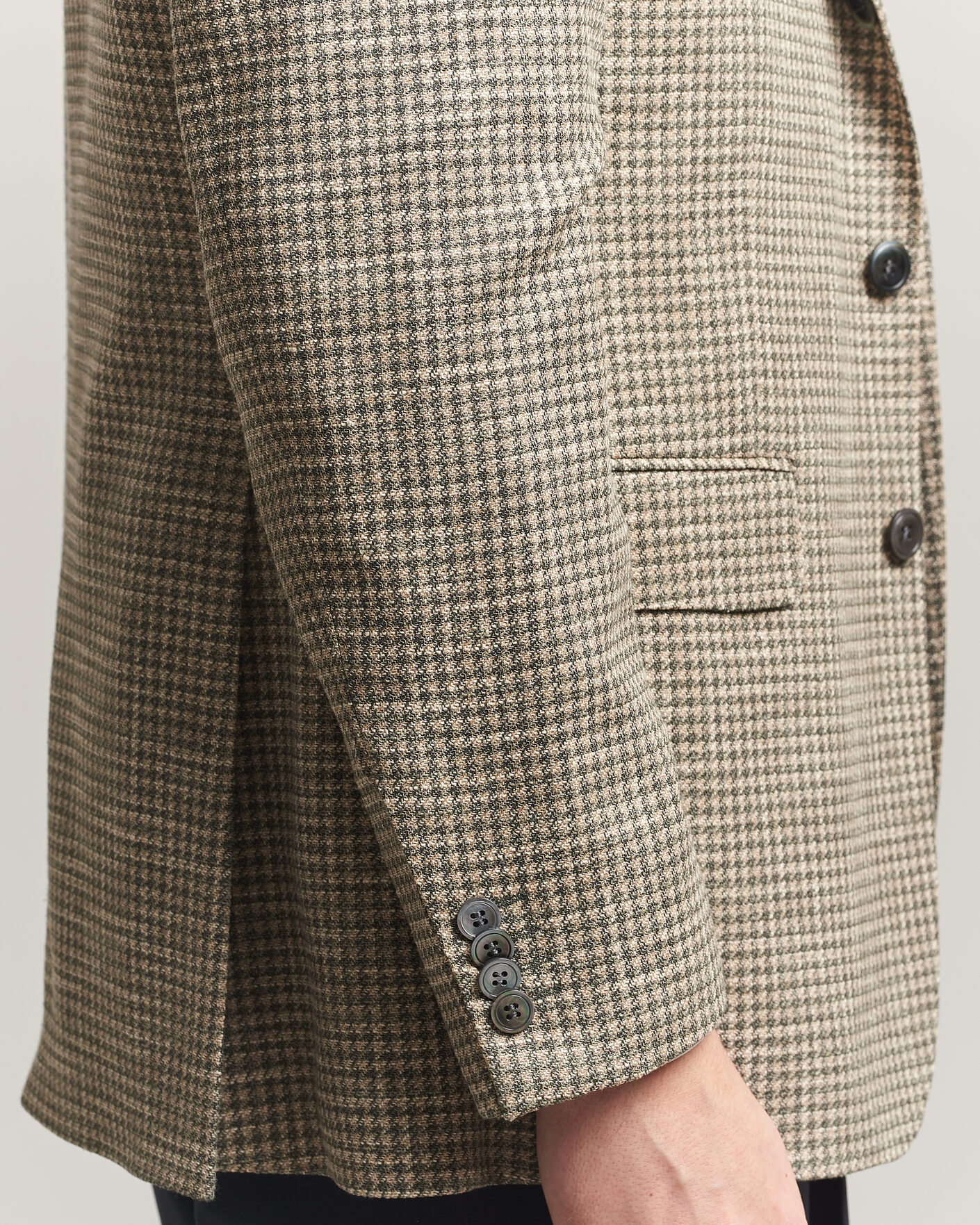 Men | Blazers | Oscar Jacobson | Robert Wool/Silk/Cotton Blazer Green