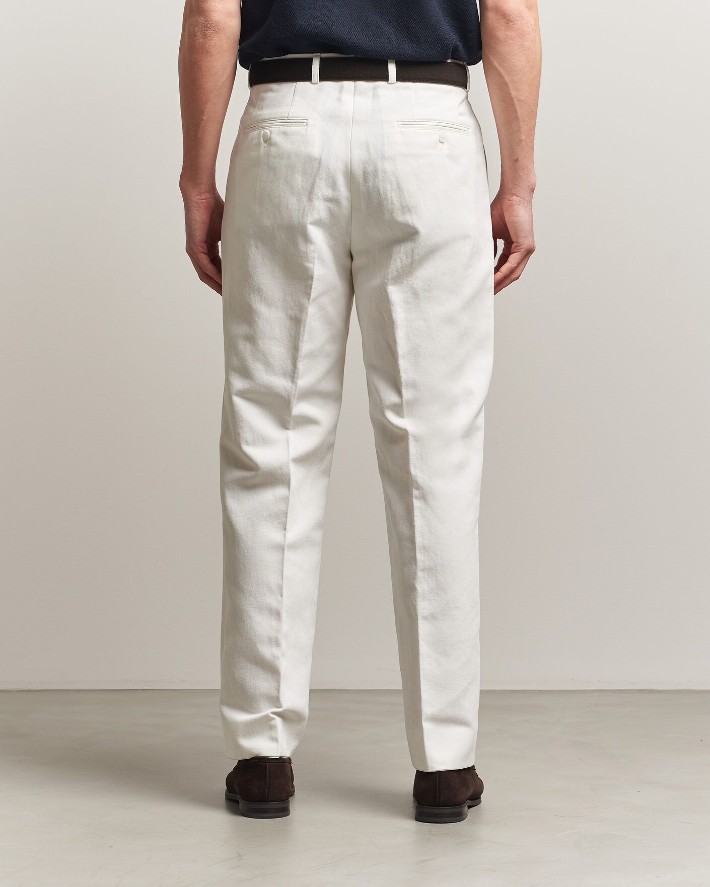 Men | Trousers | Oscar Jacobson | Dell Cotton Trousers White