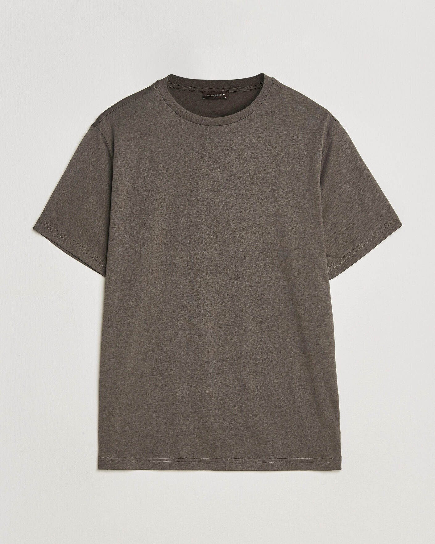 Men | T-Shirts | Oscar Jacobson | Kim Lyocel/Cotton T-Shirt Green