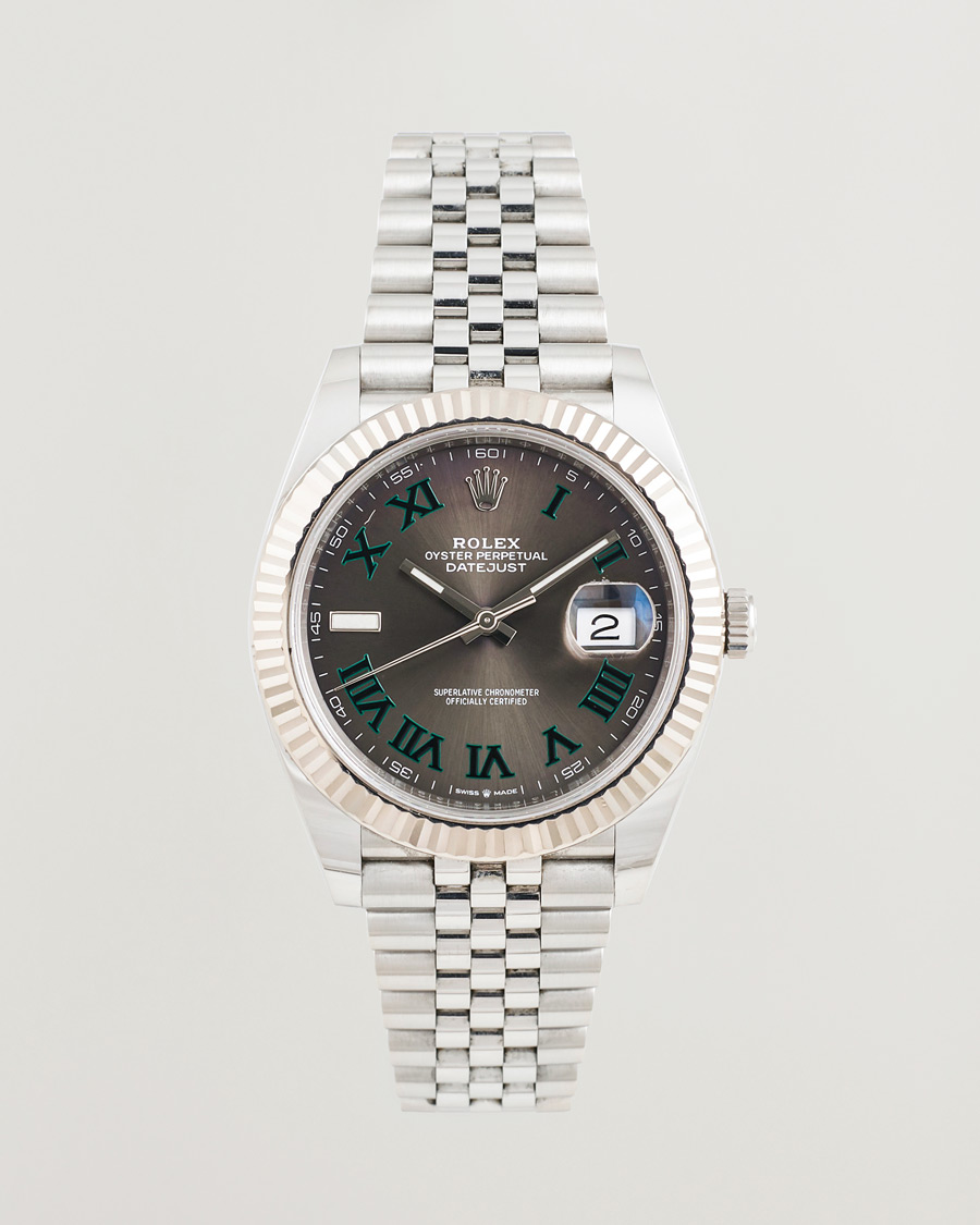 Men | Pre-Owned & Vintage Watches | Rolex Pre-Owned | Datejust 41 Wimbledon 
