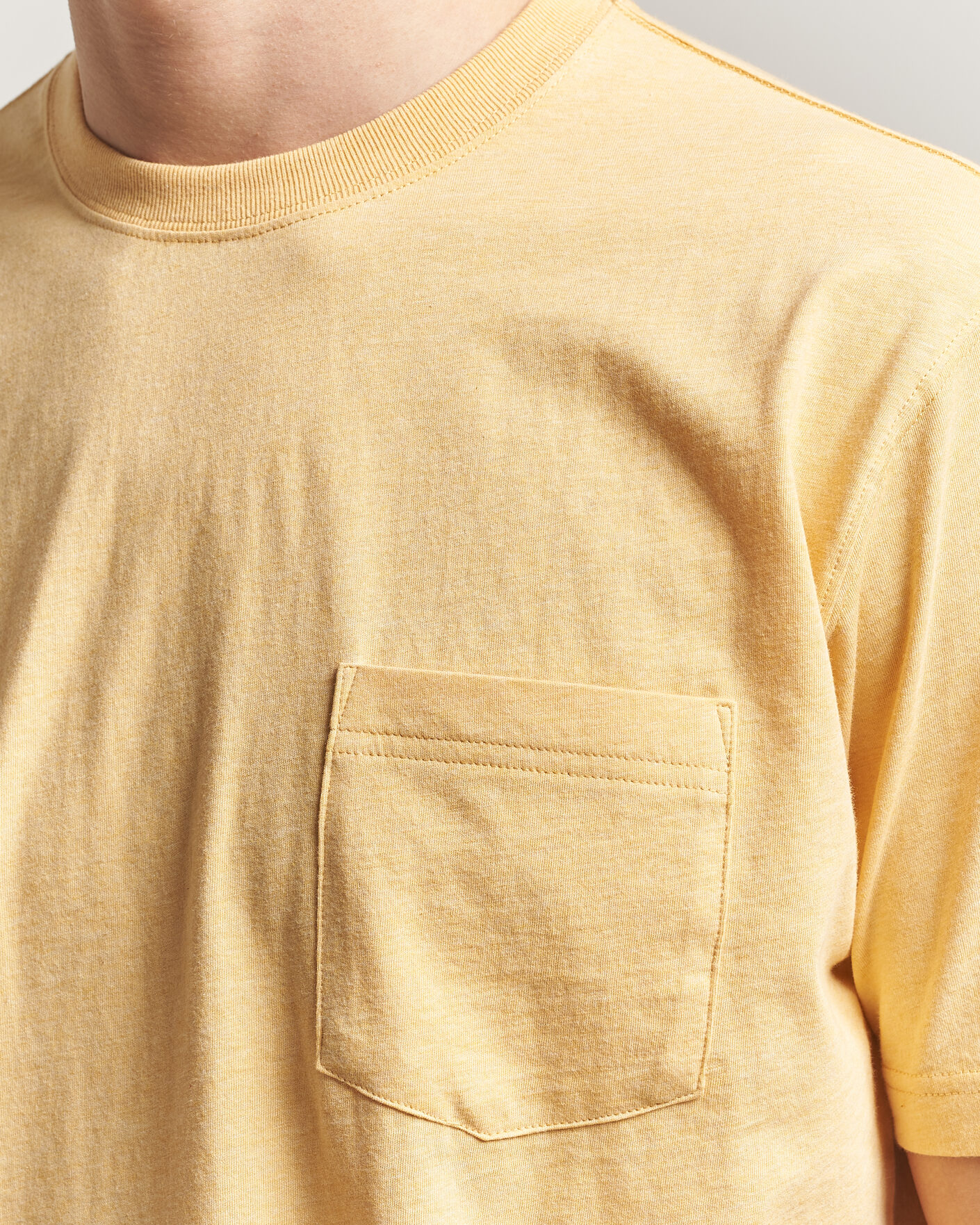 Men | T-Shirts | BEAMS PLUS | Pocket Tee Yellow
