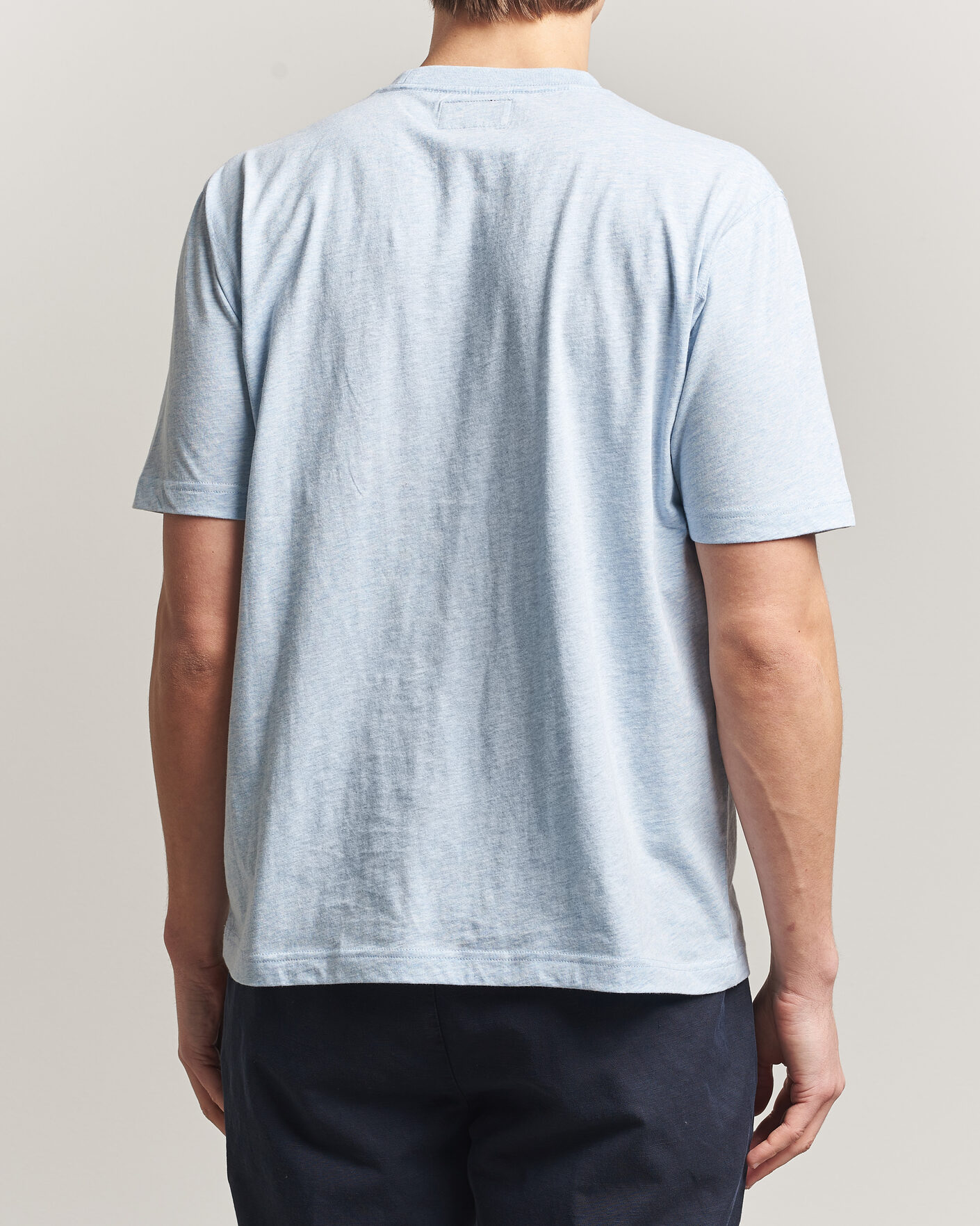 Men | T-Shirts | BEAMS PLUS | Pocket Tee Sax Blue