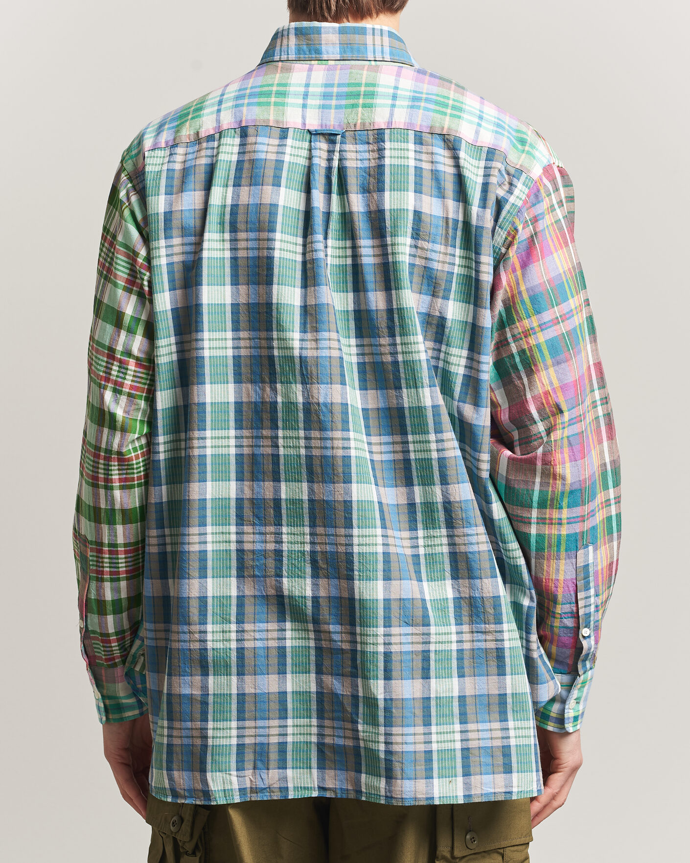 Men | Shirts | BEAMS PLUS | Patchwork Madras Shirt Multicolour