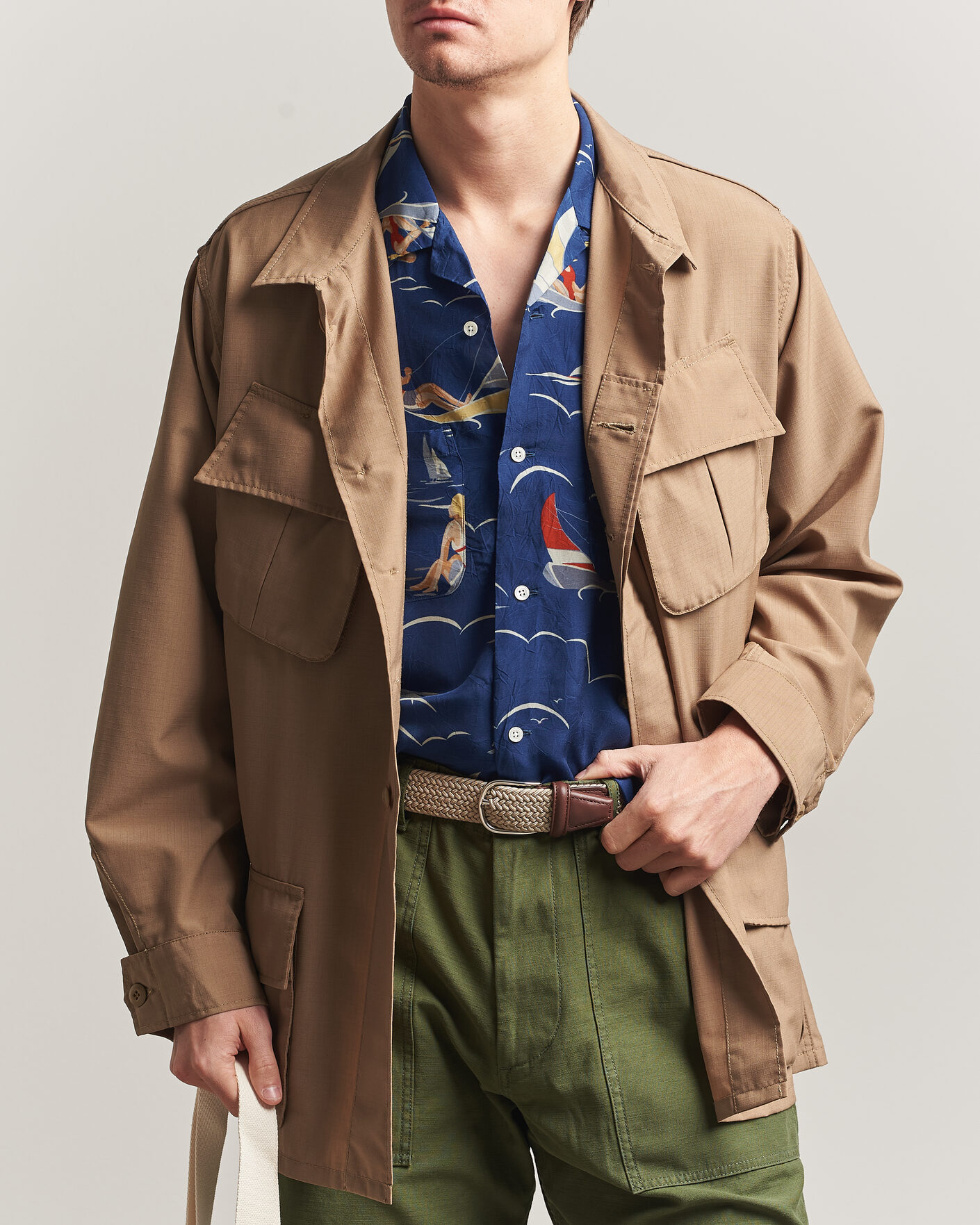 Men | Coats & Jackets | BEAMS PLUS | MIL Fatigue Jacket Khaki