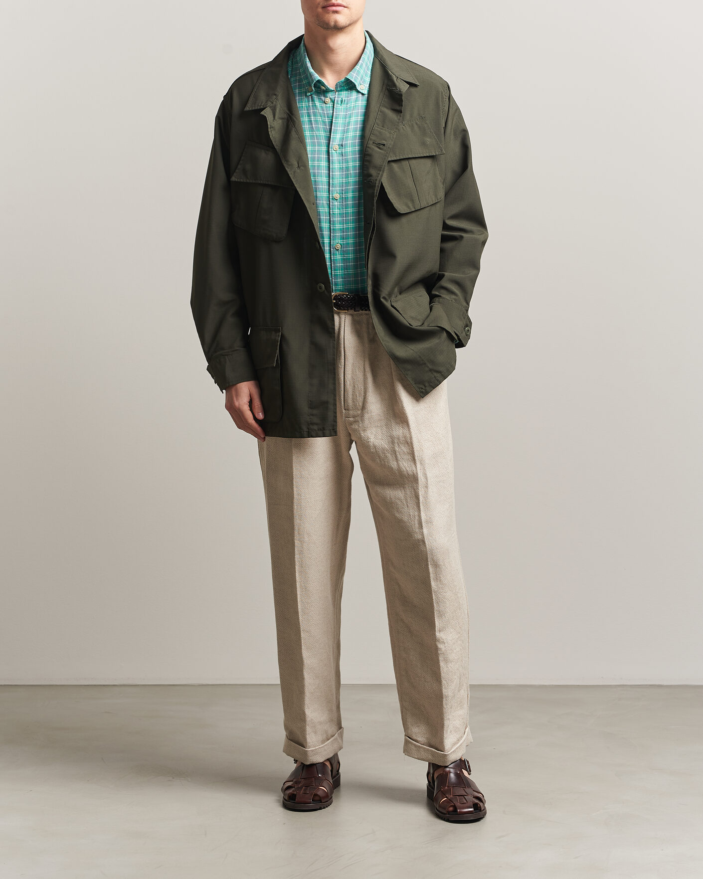 Men | Coats & Jackets | BEAMS PLUS | MIL Fatigue Jacket Olive