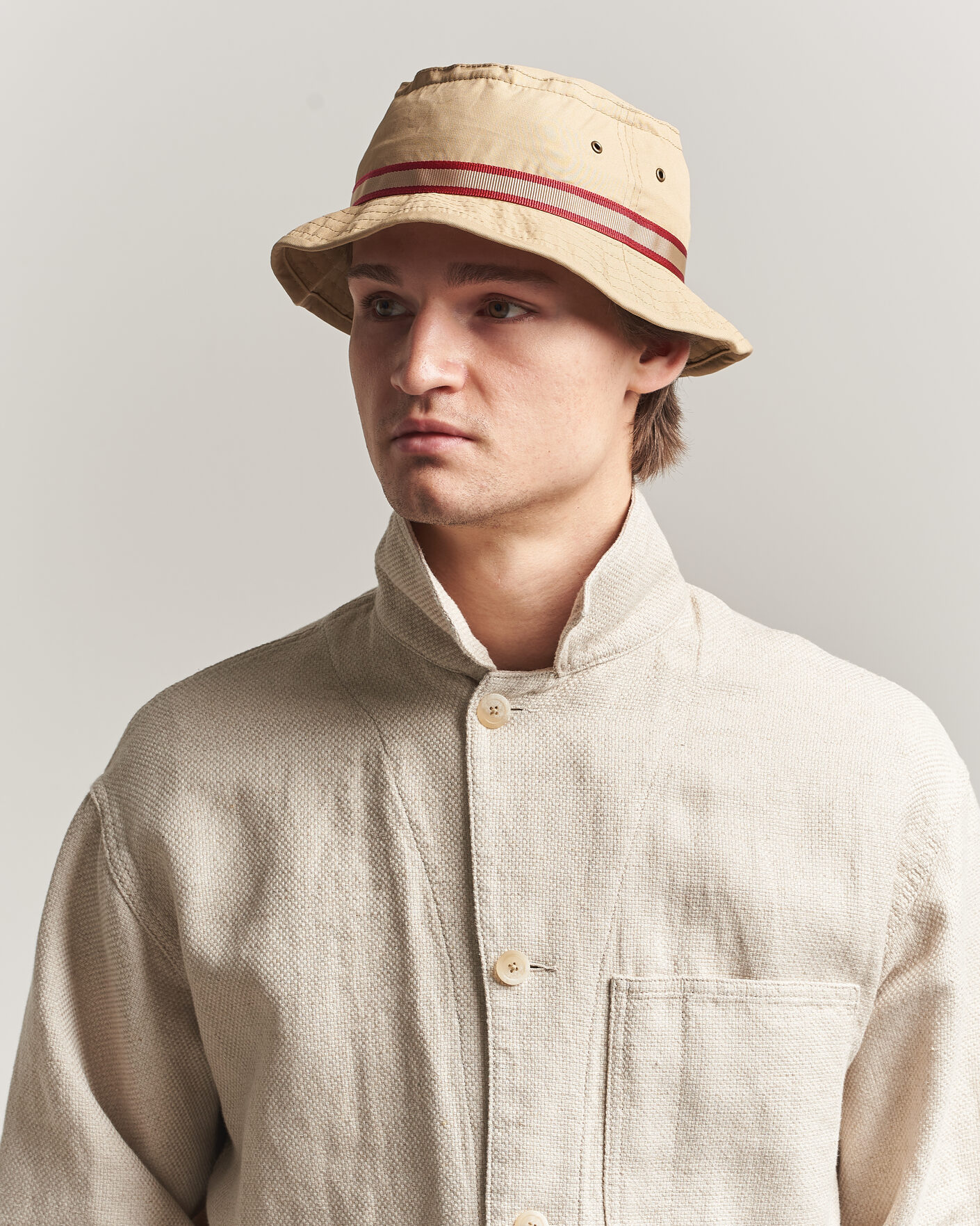Men | Hats & Caps | BEAMS PLUS | Pork Pie Hat Beige