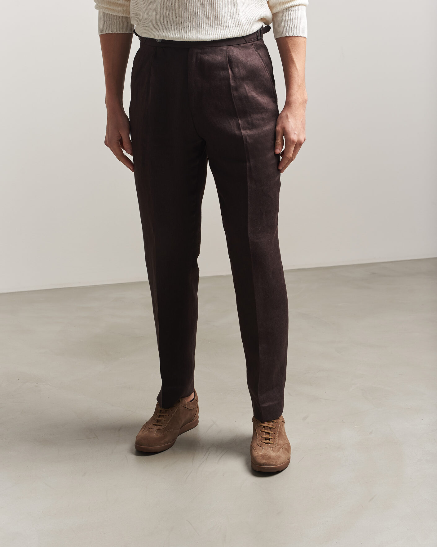 Men | Sneakers | Loake 1880 | Mayfair Suede Dress Sneaker Flint