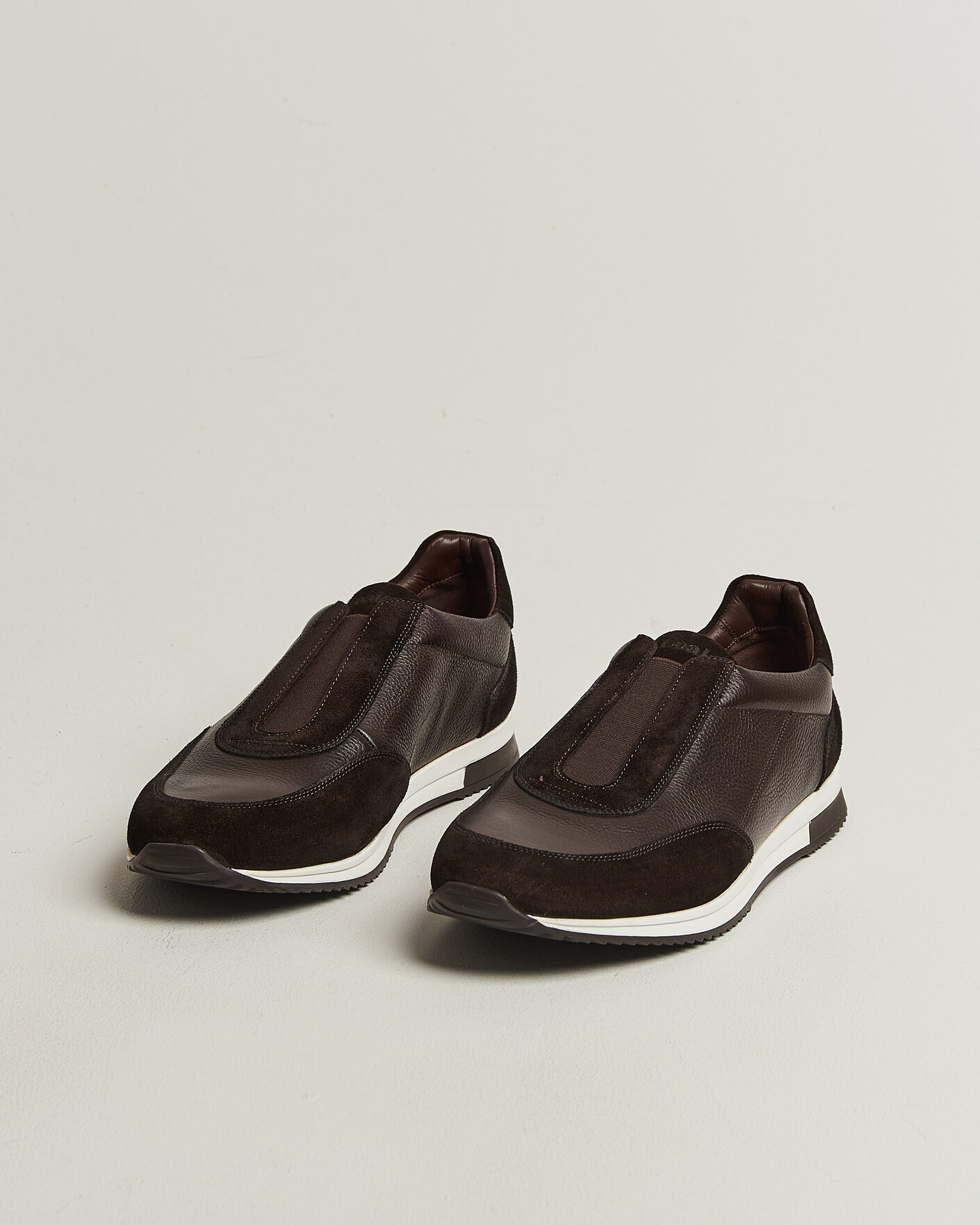 Men | Sneakers | Loake 1880 | Ballantyne Suede/Leather Sneaker Dark Brown