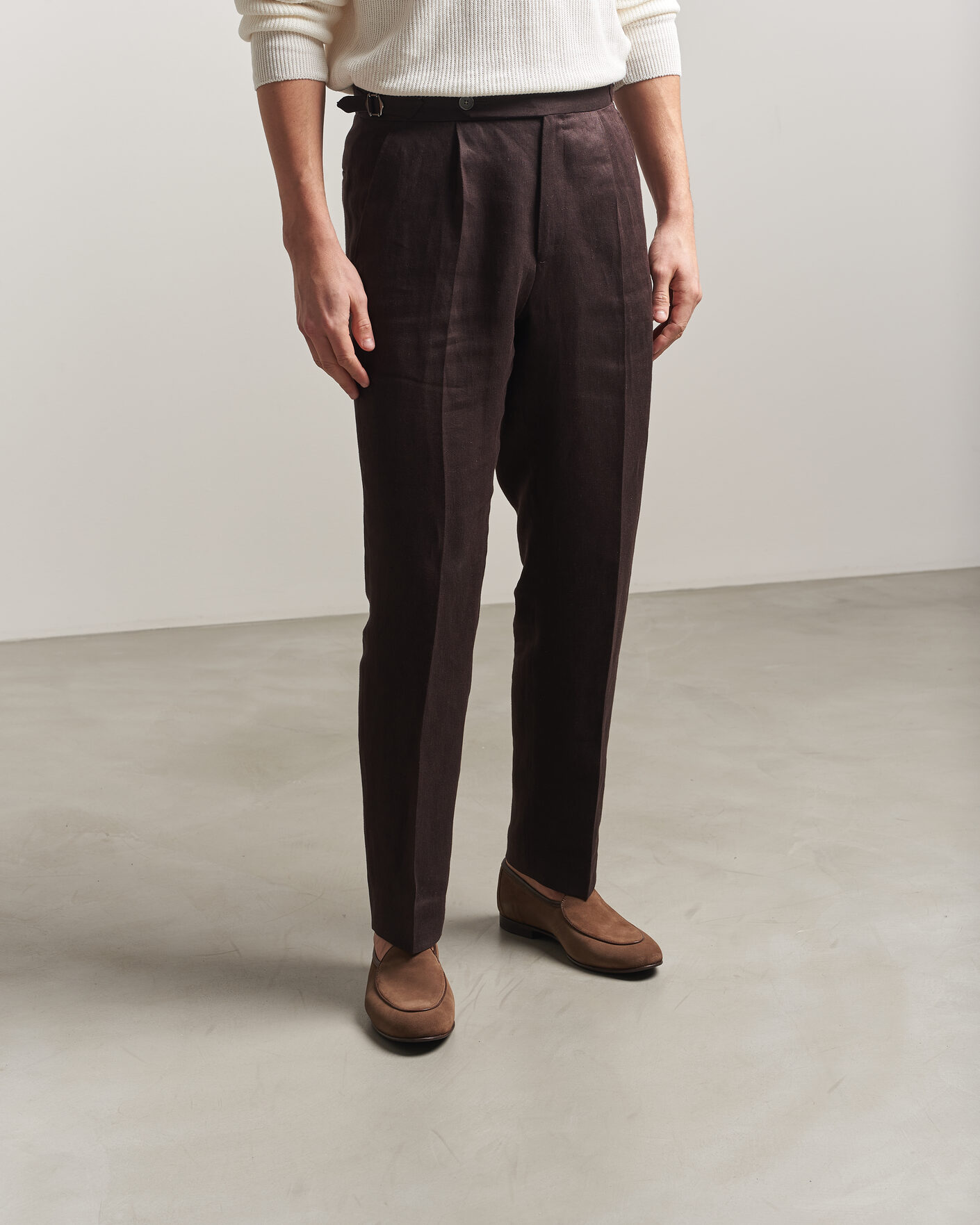 Men | Loafers | Loake 1880 | Belgrave Suede Belgian Loafer Flint