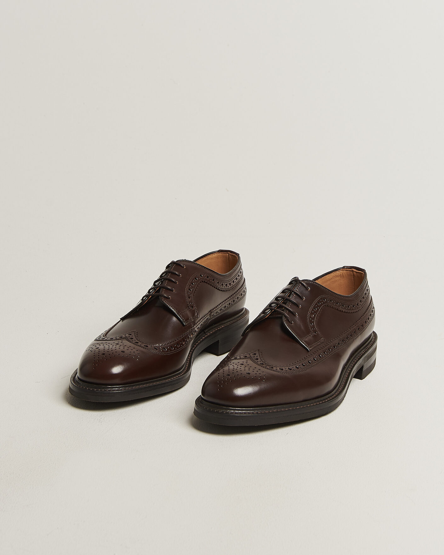 Men | Derby Shoes | Loake Shoemakers | Sovereign Longwing Leather Derby Dark Brown