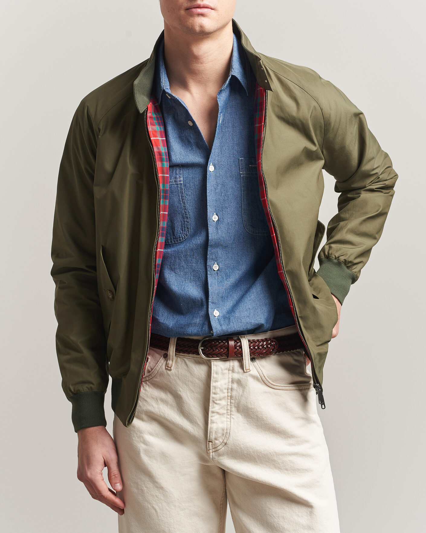 Men | Coats & Jackets | Baracuta | G9 Original Harrington Jacket Army