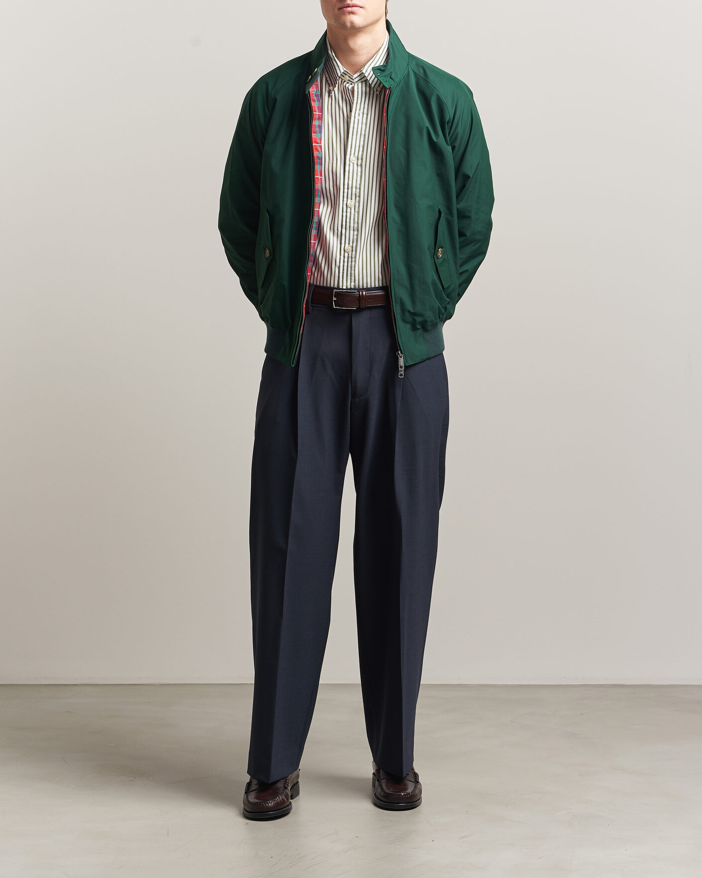 Men | Coats & Jackets | Baracuta | G9 Original Harrington Jacket Racing Green