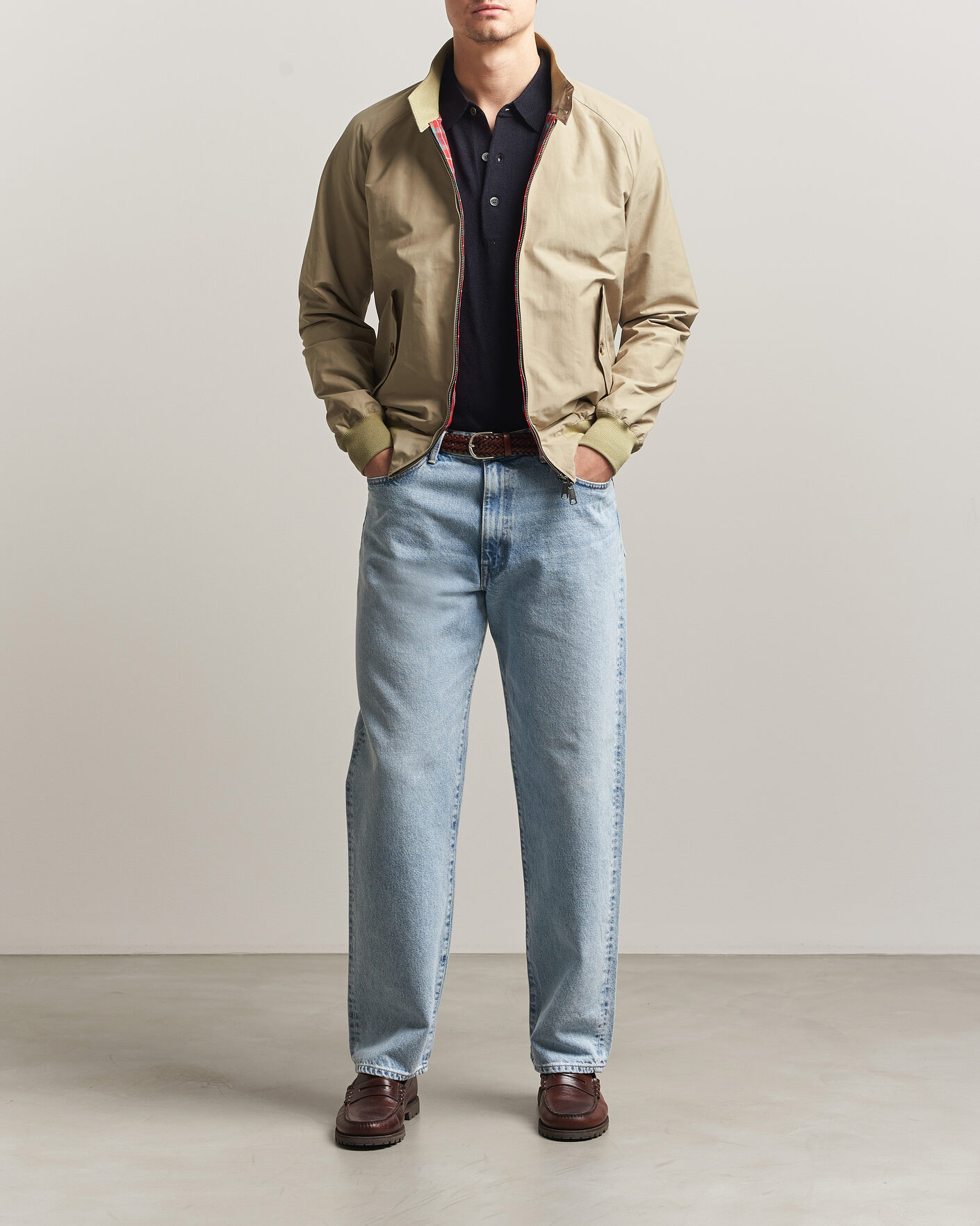 Men | Coats & Jackets | Baracuta | G9 Original Harrington Jacket Natural
