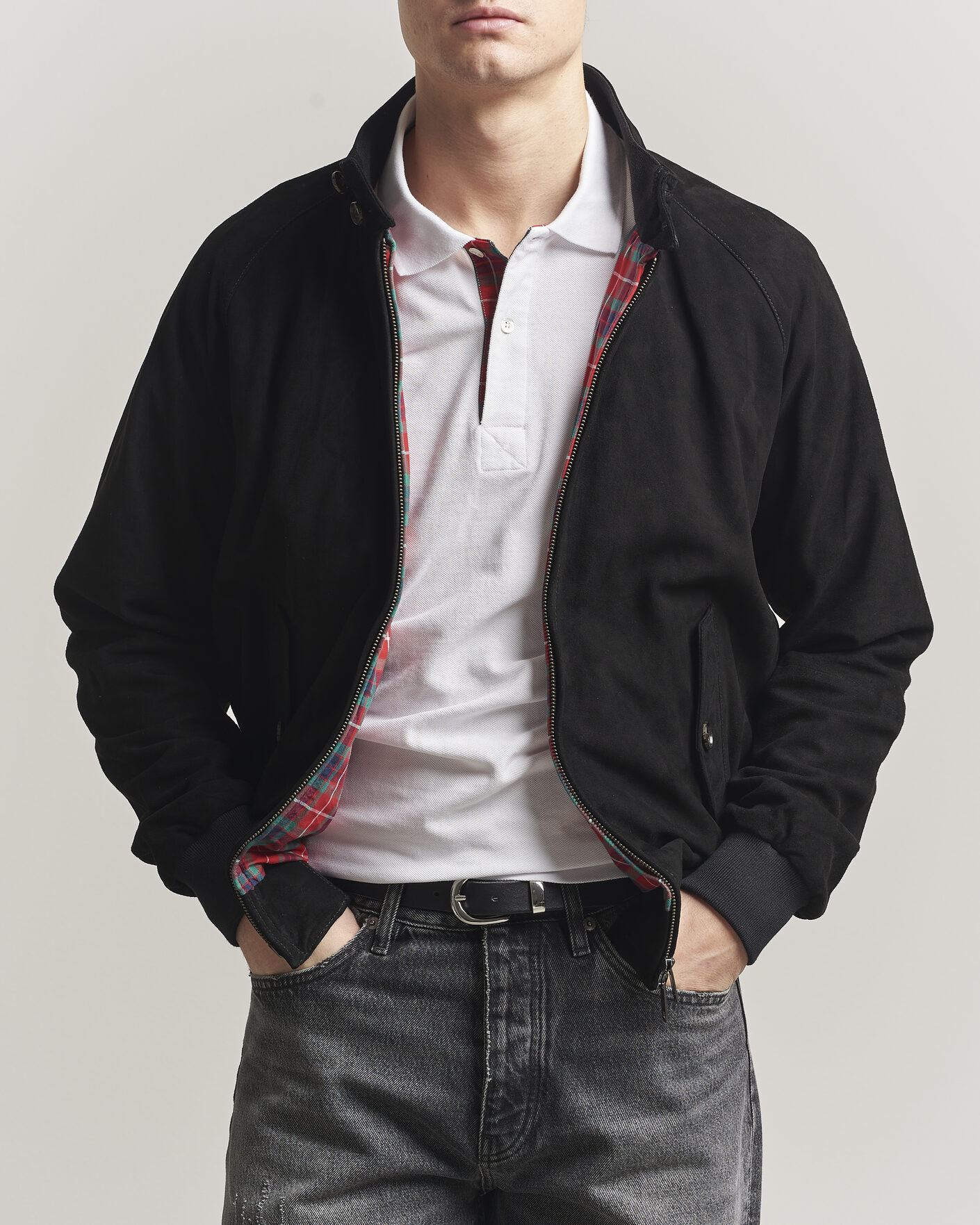 Men | Coats & Jackets | Baracuta | G9 Suede Jacket Black