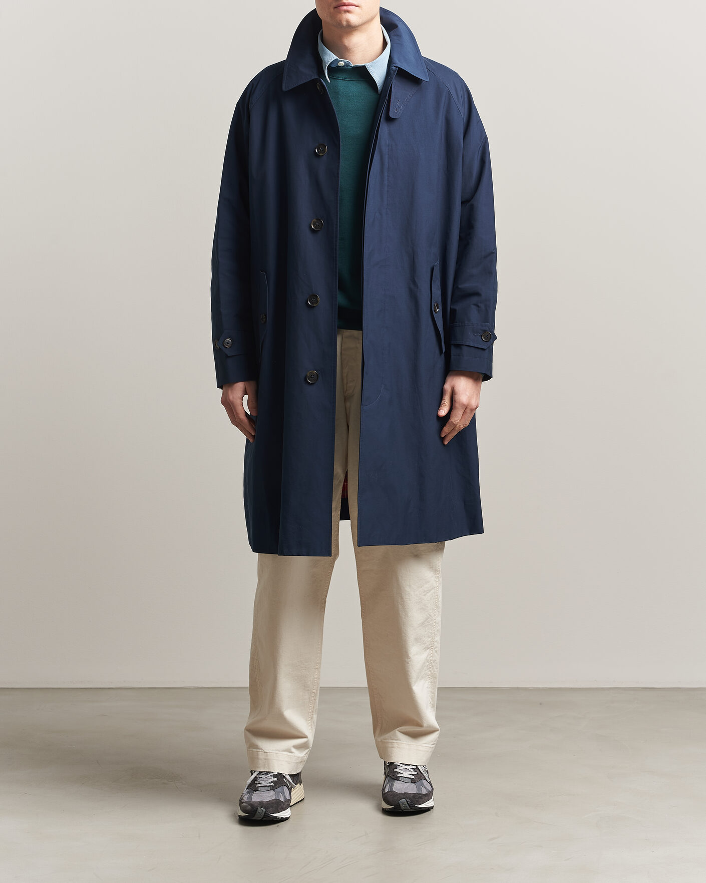 Baracuta G12 Original Cloth Coat Navy at CareOfCarl.com