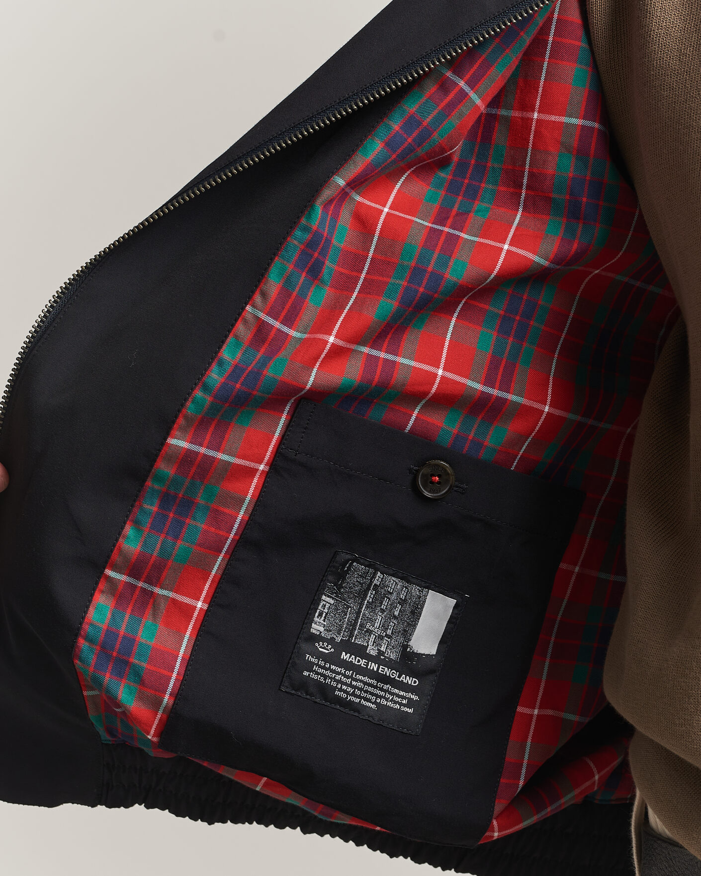 Men | Coats & Jackets | Baracuta | G18 Original Cloth Jacket Dark Navy