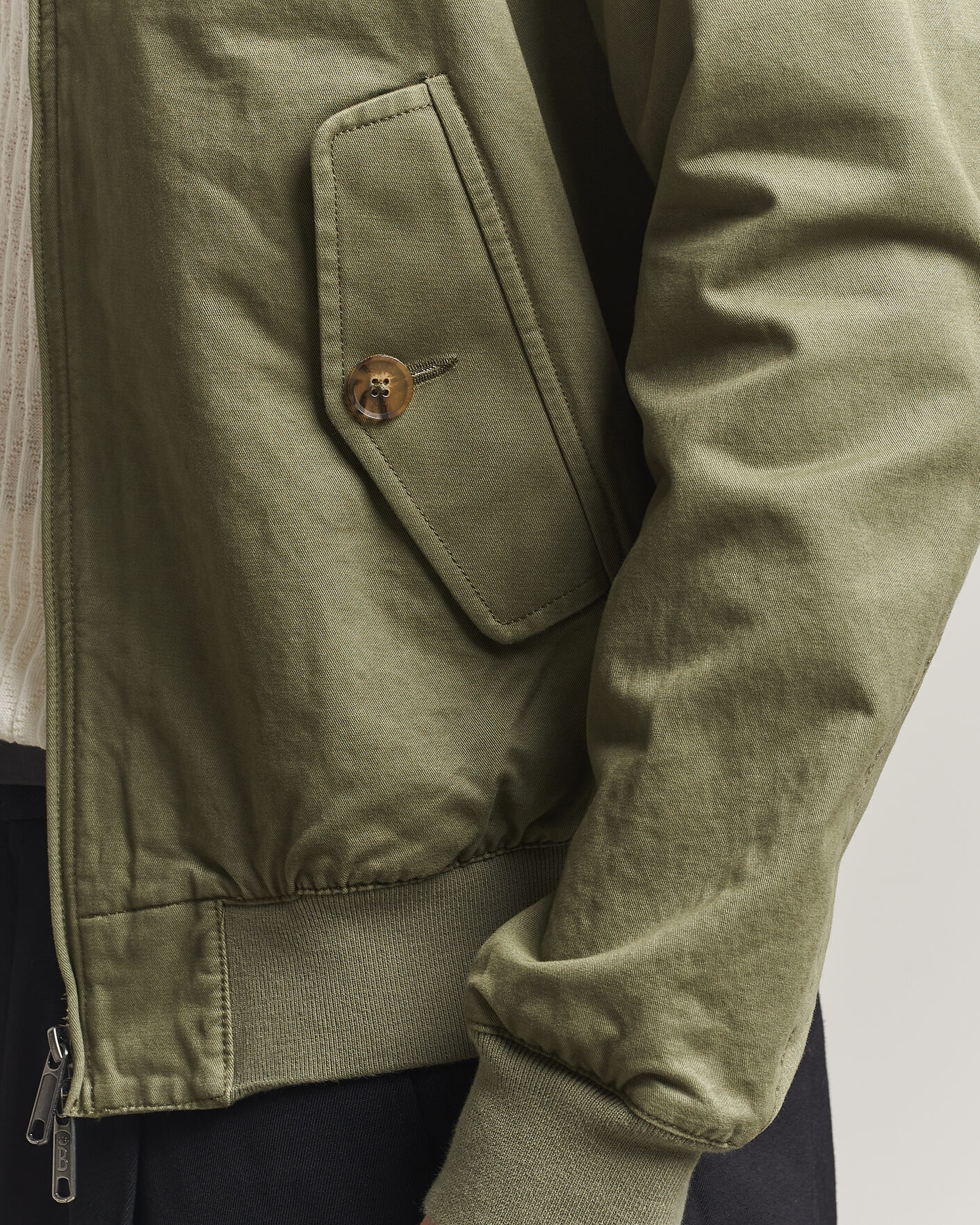 Men | Coats & Jackets | Baracuta | G9 Washed Cotton Twill Jacket Lichen Green