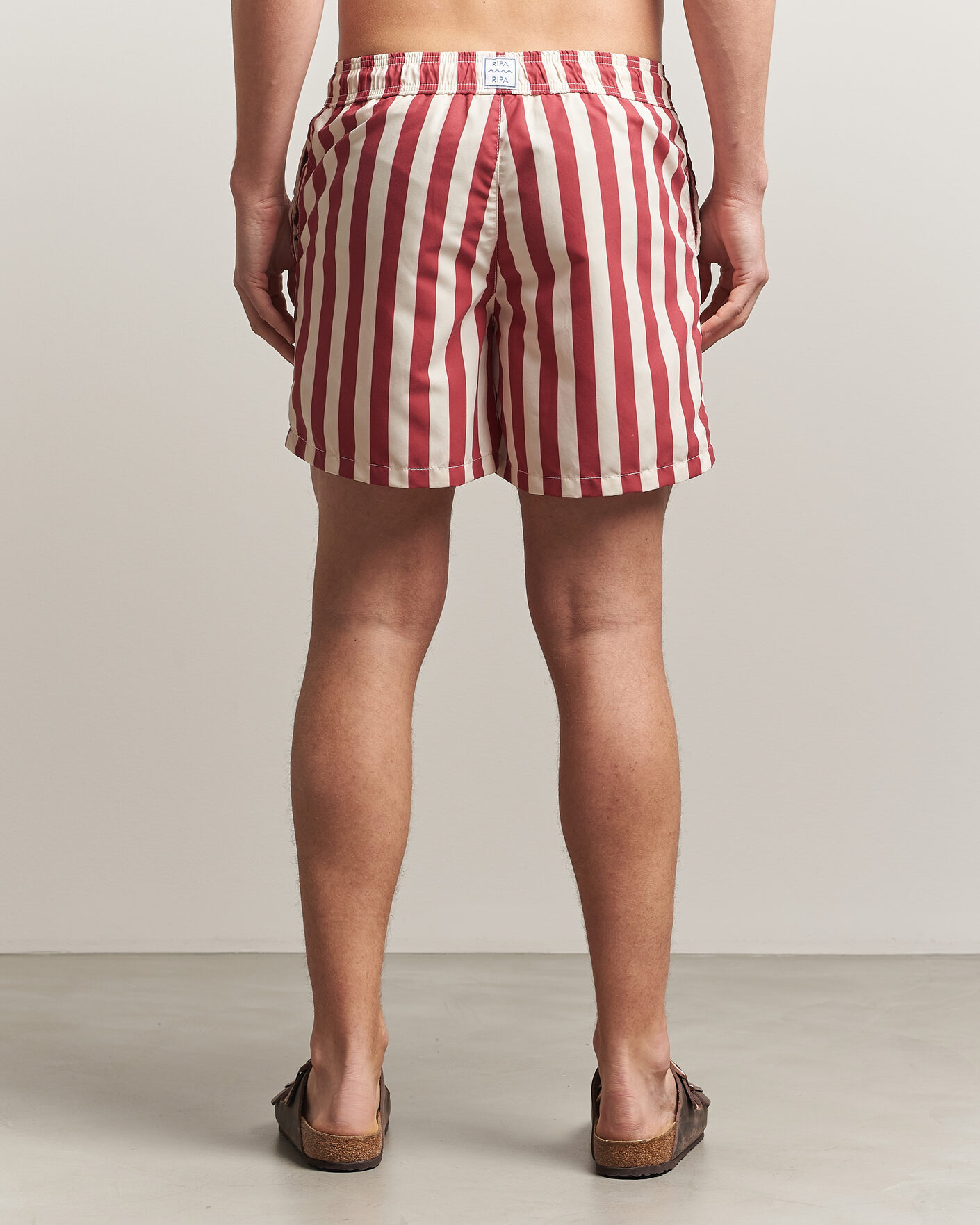 Men | Swimwear | Ripa Ripa | Paraggi Striped Swimshorts Red