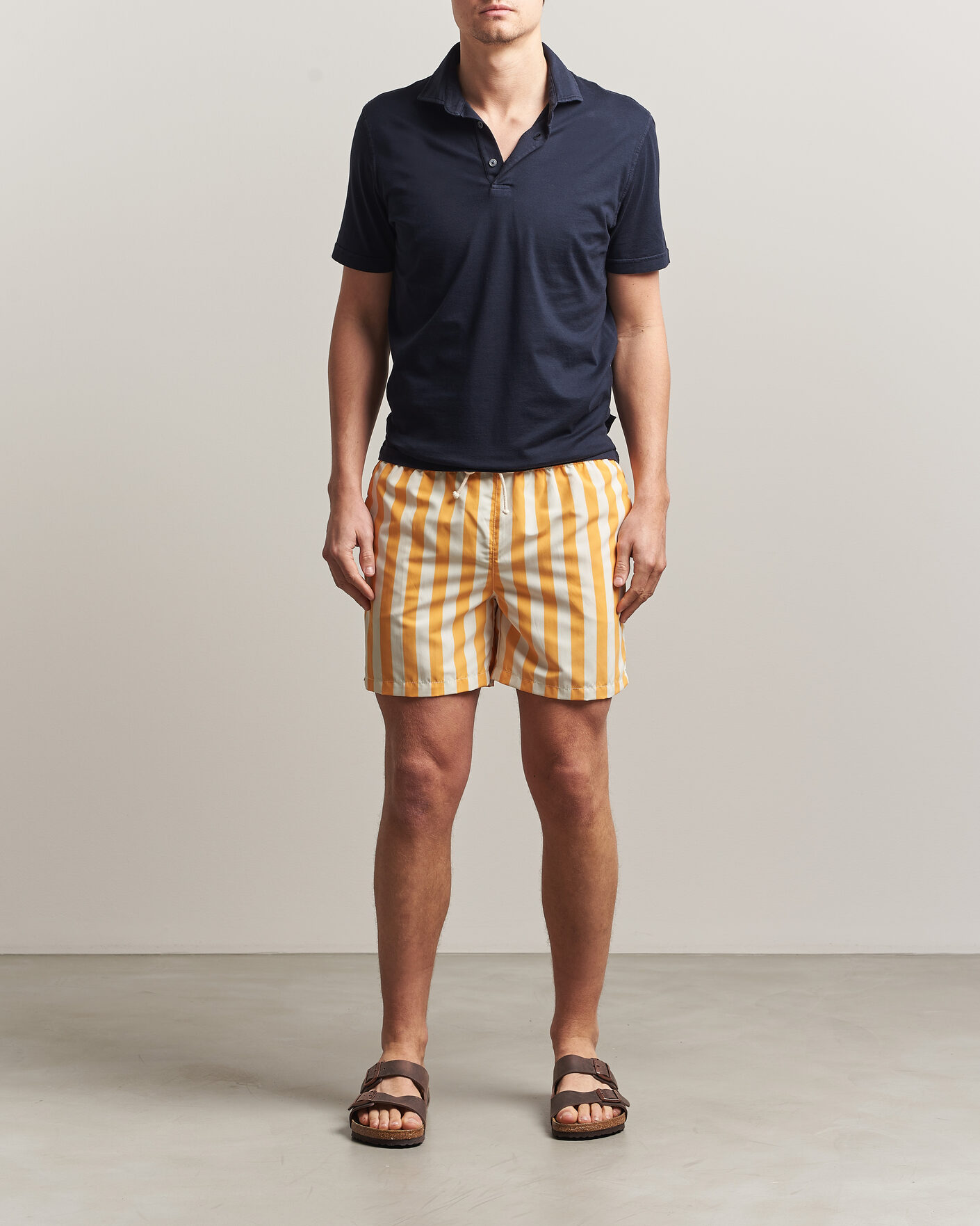 Men | Swimwear | Ripa Ripa | Paraggi Striped Swimshorts Yellow