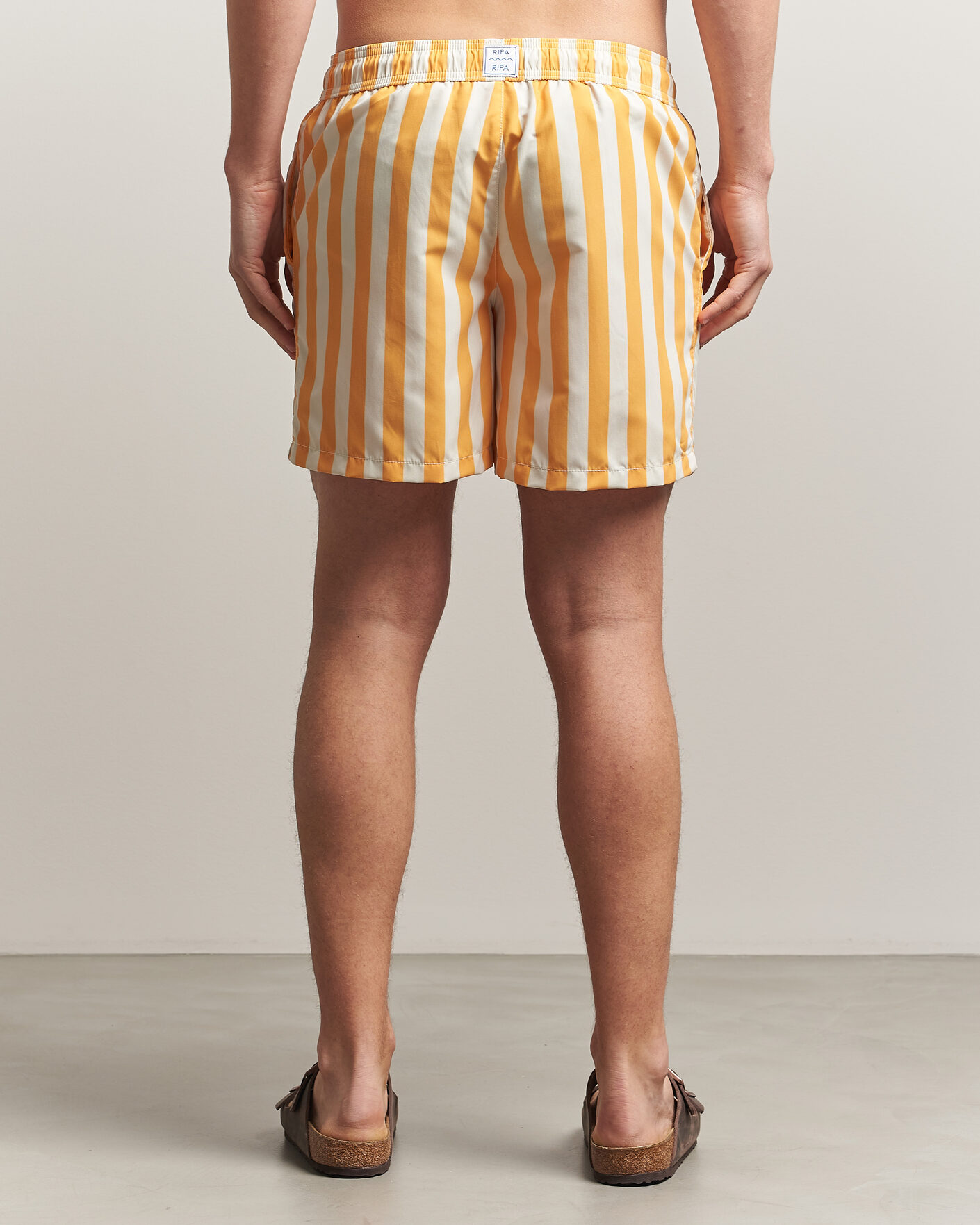 Men | Swimwear | Ripa Ripa | Paraggi Striped Swimshorts Yellow