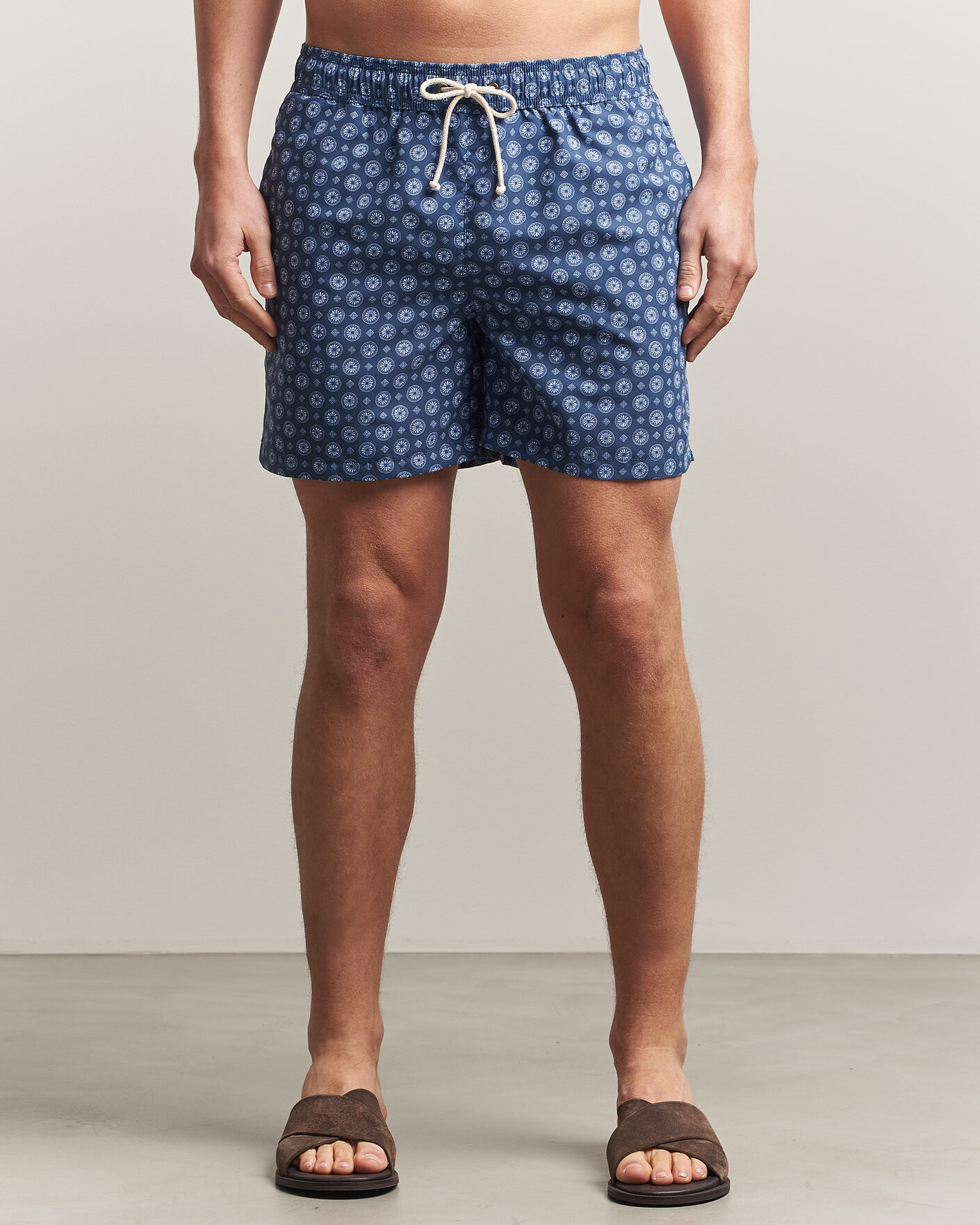 Men | Swimwear | Ripa Ripa | Printed Swimshorts Dark Blue