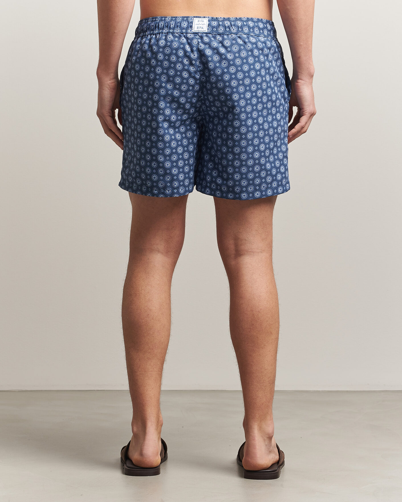 Men | Swimwear | Ripa Ripa | Printed Swimshorts Dark Blue