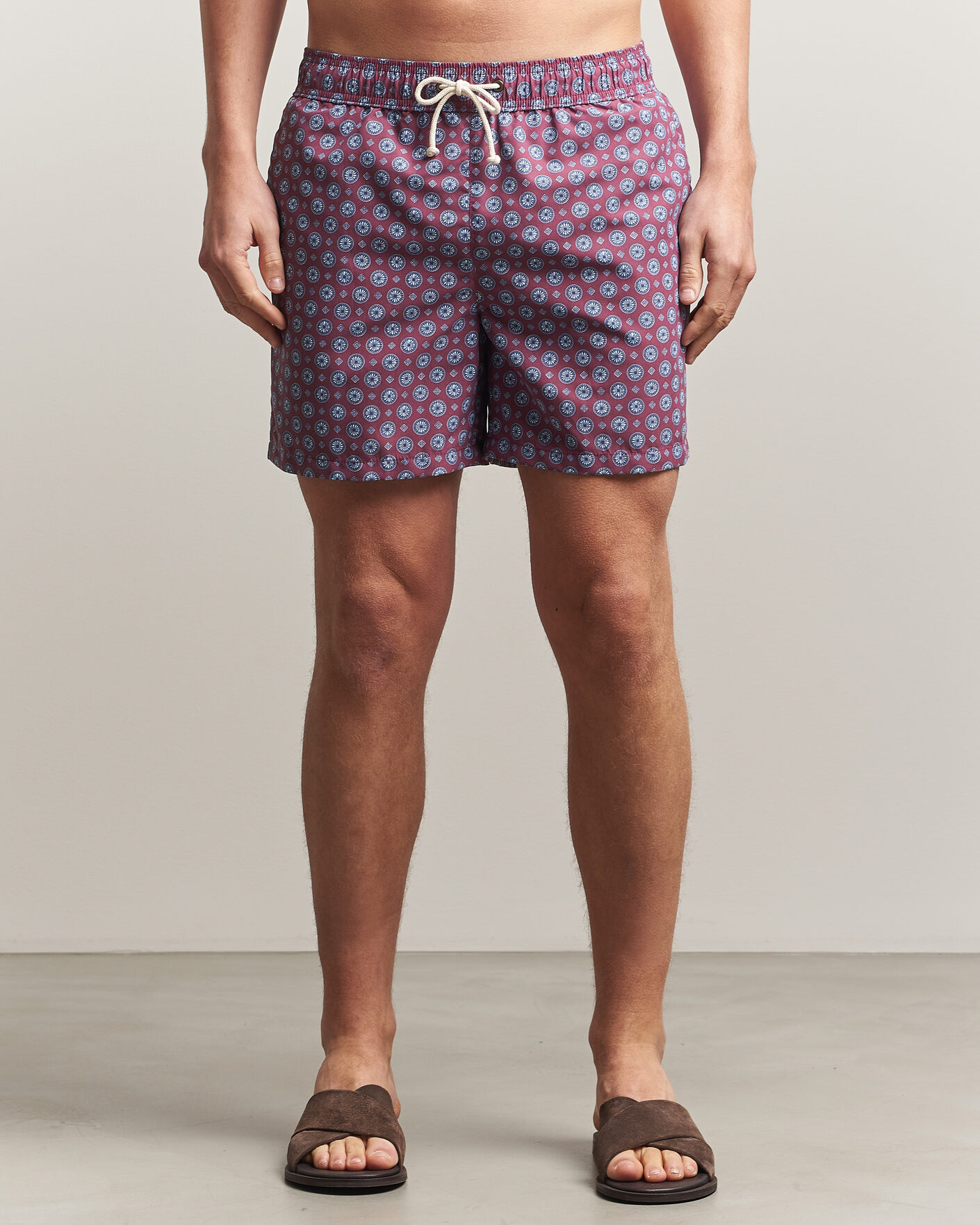 Men | Swimwear | Ripa Ripa | Printed Swimshorts Bordeaux