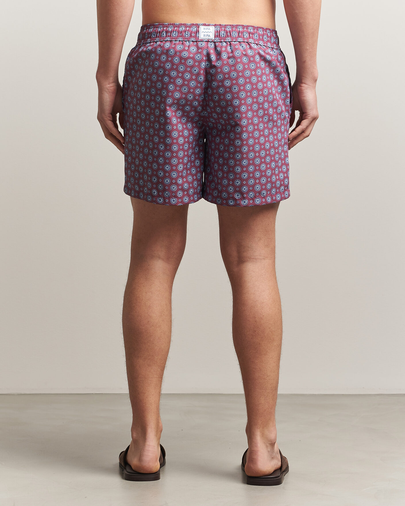 Men | Swimwear | Ripa Ripa | Printed Swimshorts Bordeaux
