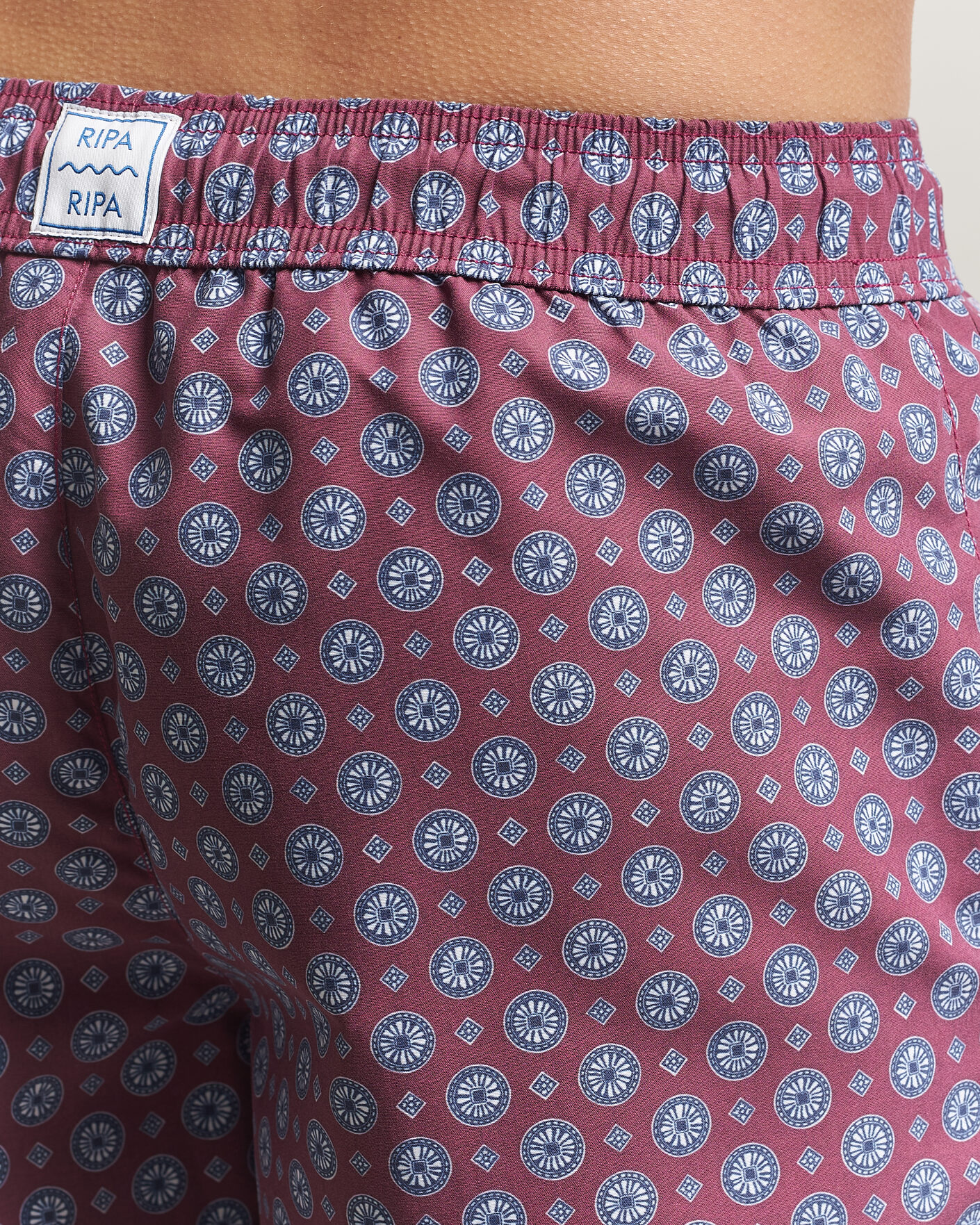Men | Swimwear | Ripa Ripa | Printed Swimshorts Bordeaux