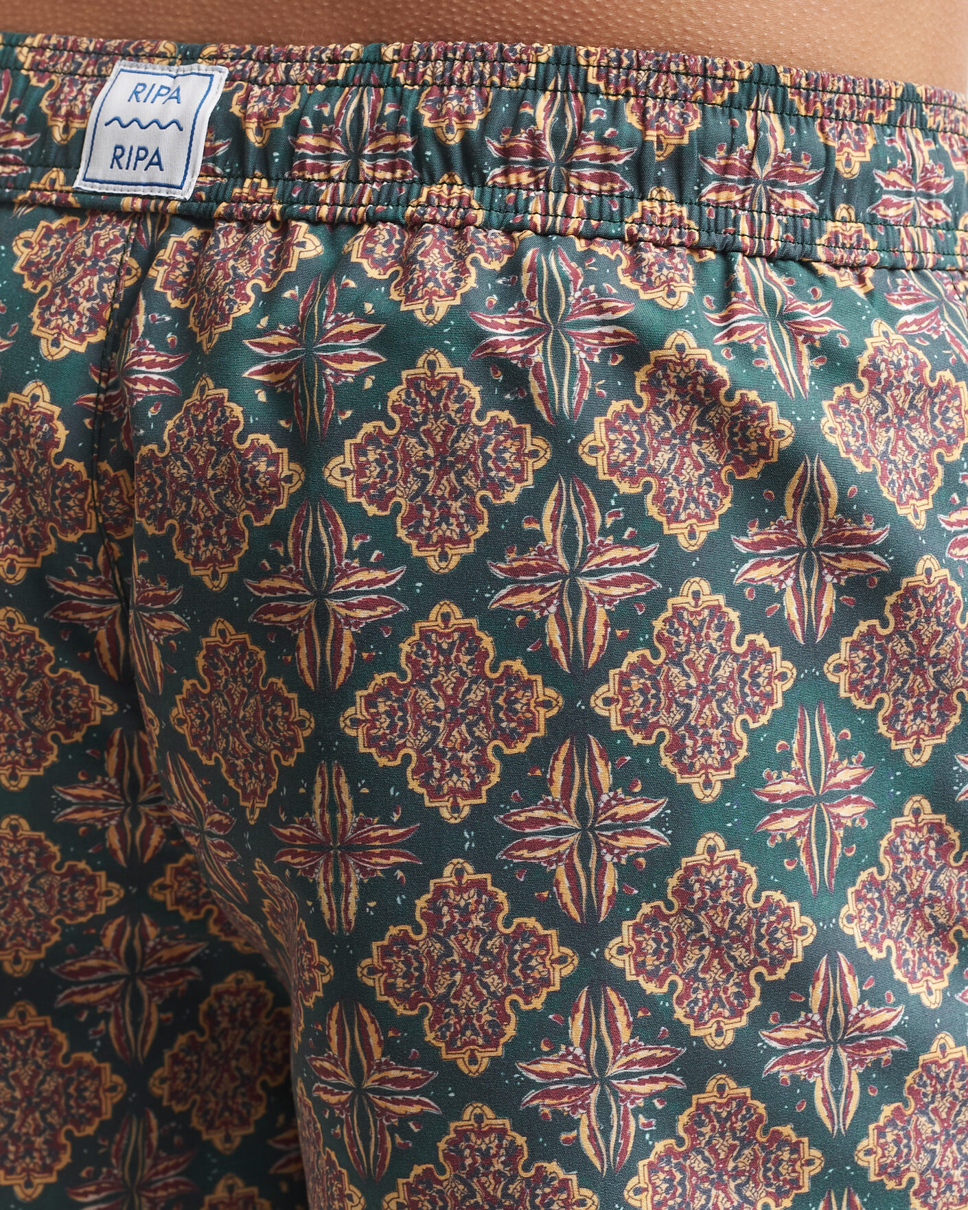 Men | Ripa Ripa Printed Swimshorts Green/Red | Ripa Ripa | Printed Swimshorts Green/Red