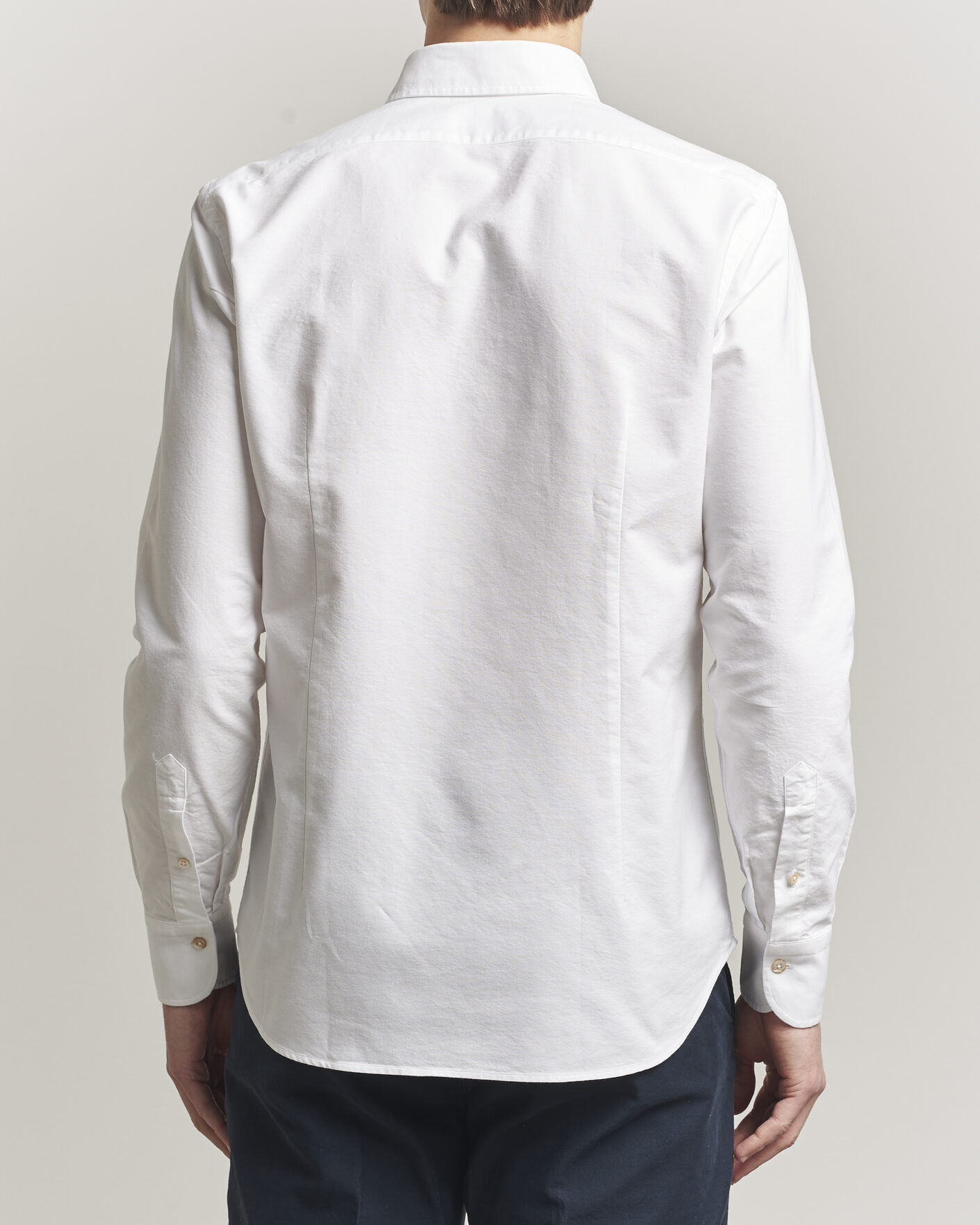 Men | Shirts | Grigio | Oxford Button Down Shirt White