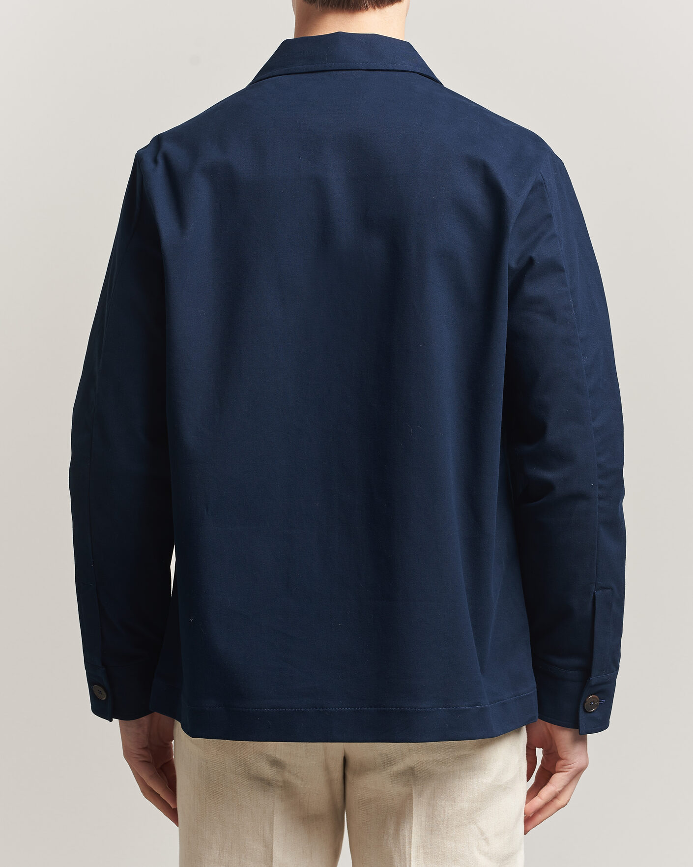 Men | Coats & Jackets | Grigio | Cotton Chore Jacket Navy