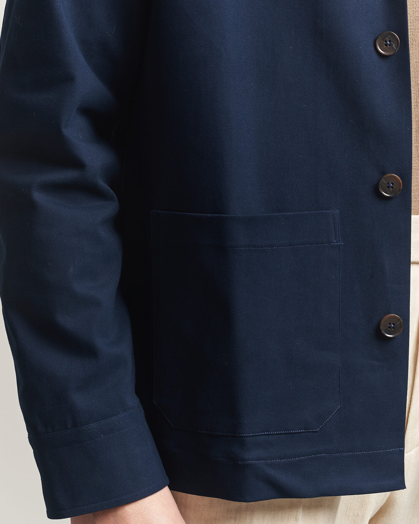 Men | Coats & Jackets | Grigio | Cotton Chore Jacket Navy