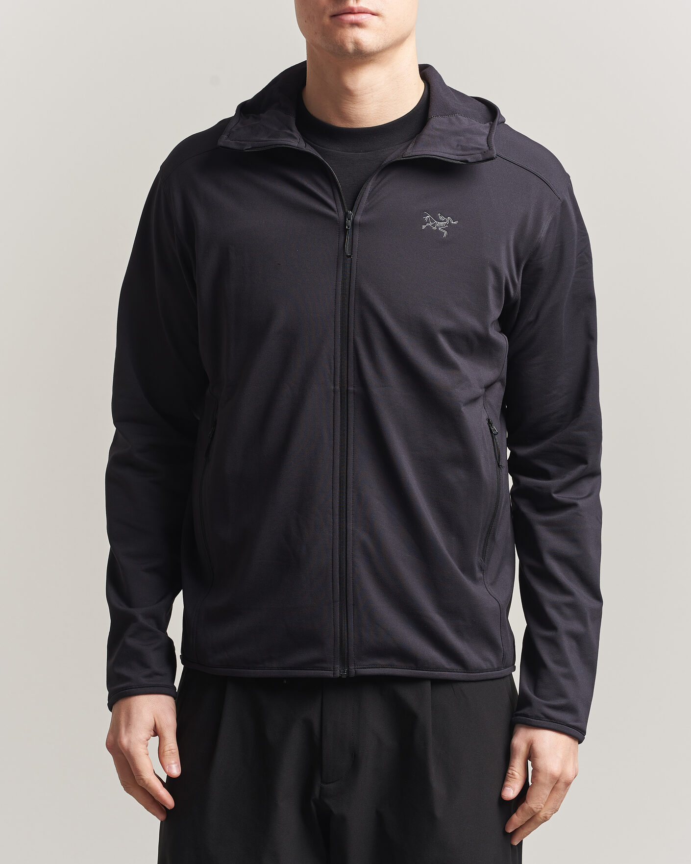 Men | Sweaters & Knitwear | Arc'teryx | Kyanite Lightweight Full Zip Hoodie Black