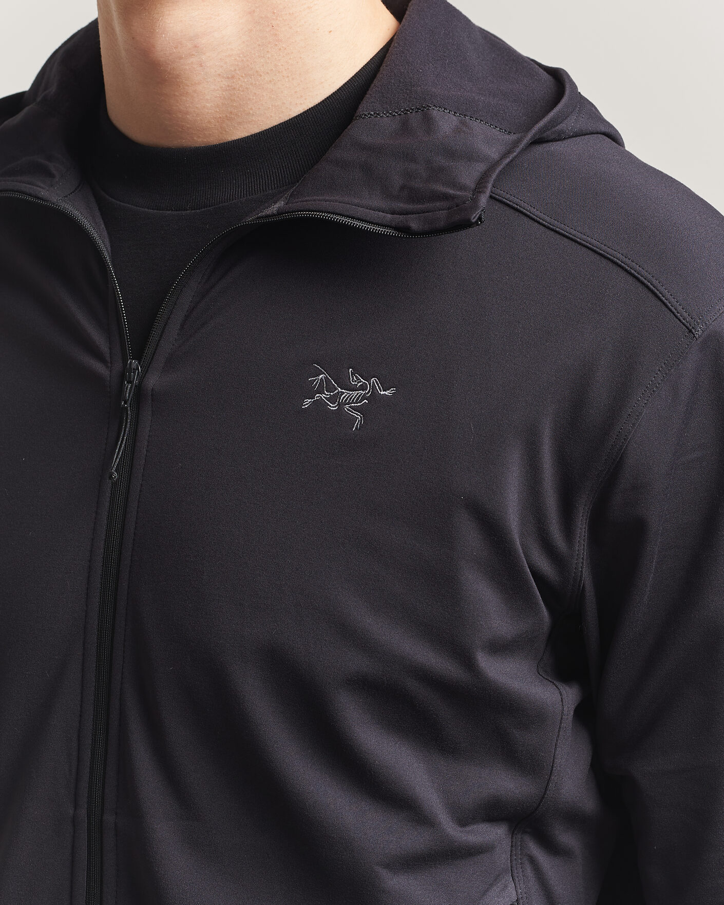 Men | Sweaters & Knitwear | Arc'teryx | Kyanite Lightweight Full Zip Hoodie Black