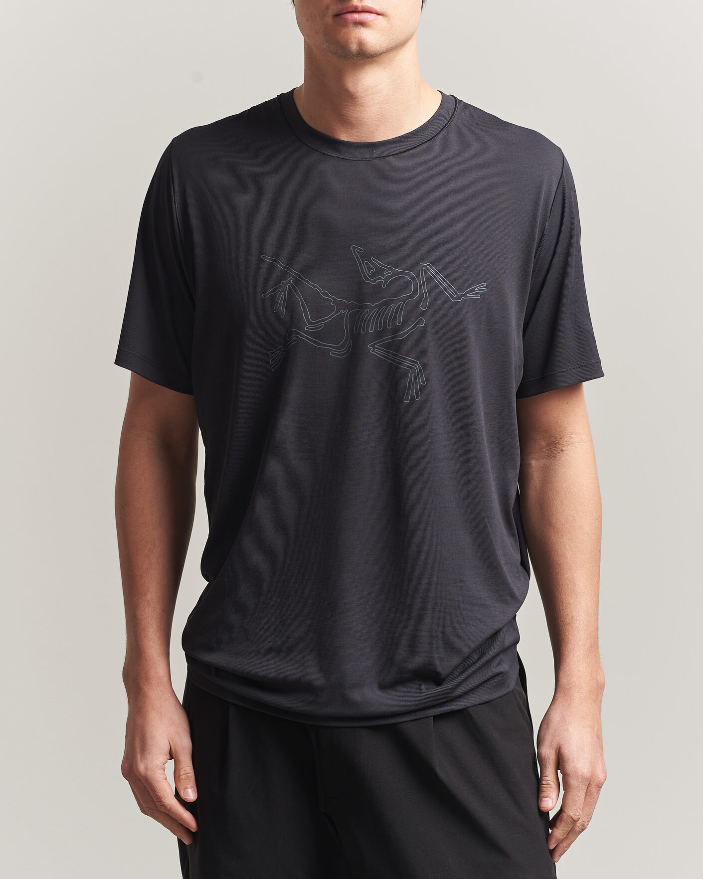 Men | T-Shirts | Arc'teryx | Cormac Bird Logo Crew Neck T-Shirt Black