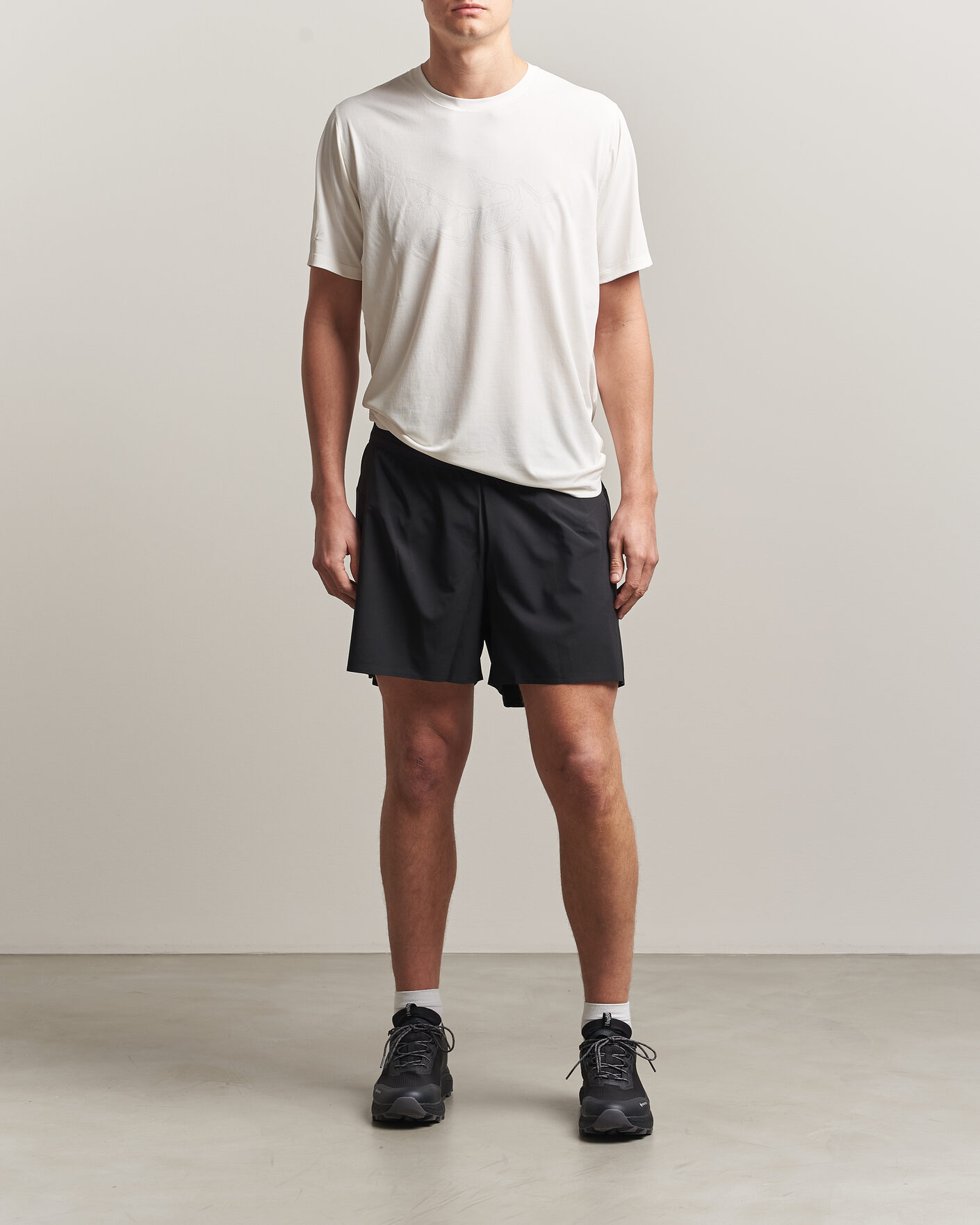 Men | T-Shirts | Arc'teryx | Cormac Bird Logo Crew Neck T-Shirt Arctic Silk
