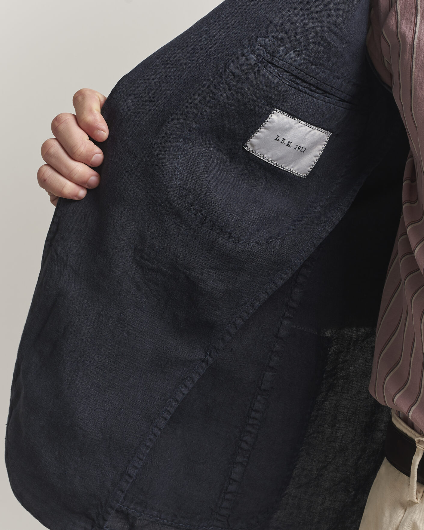 Men | Blazers | L.B.M. 1911 | Jack Regular Fit Linen Blazer Navy