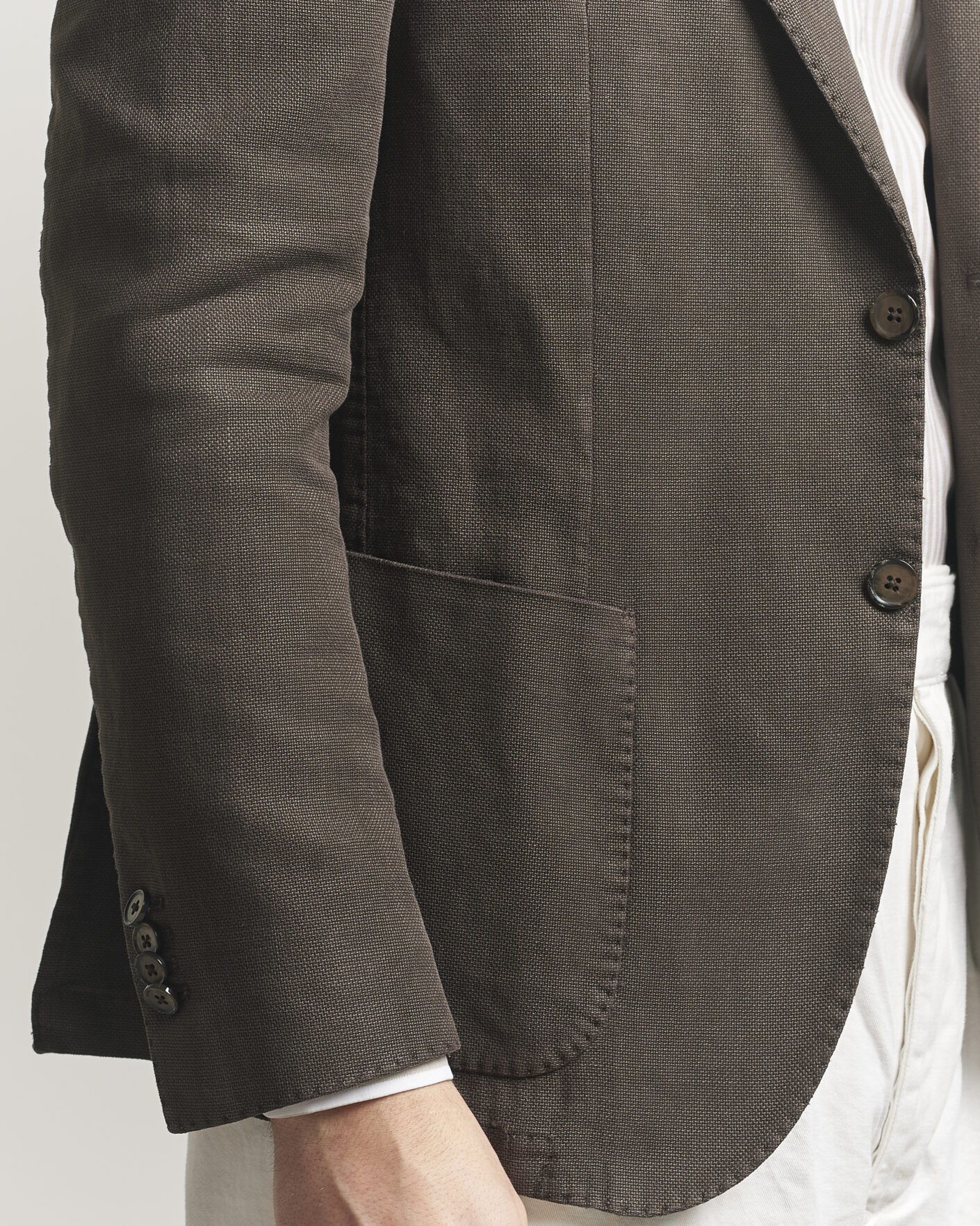 Men | Blazers | L.B.M. 1911 | Jack Regular Fit Structured Cotton Blazer Brown