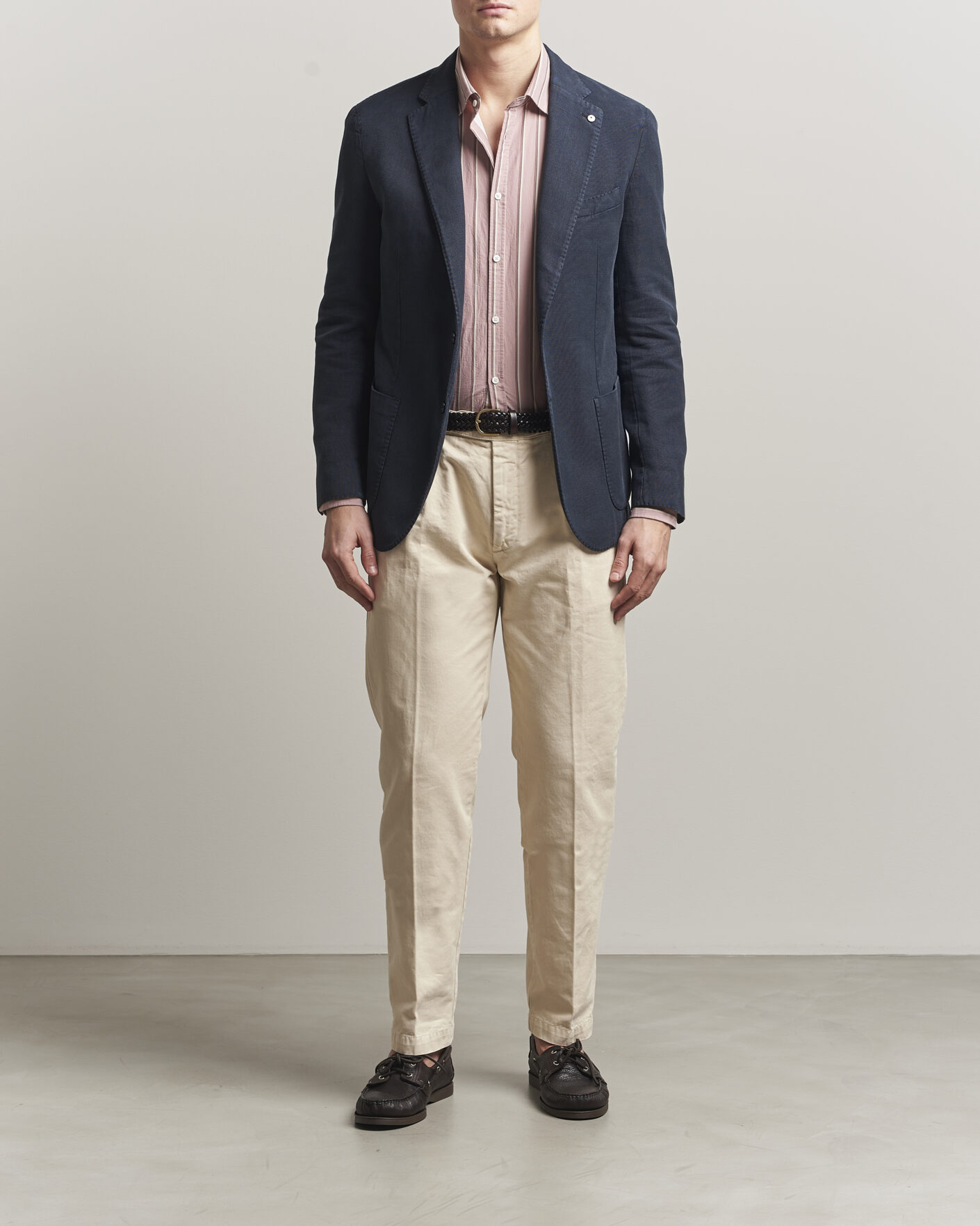 Men | Blazers | L.B.M. 1911 | Jack Regular Fit Structured Cotton Blazer Navy