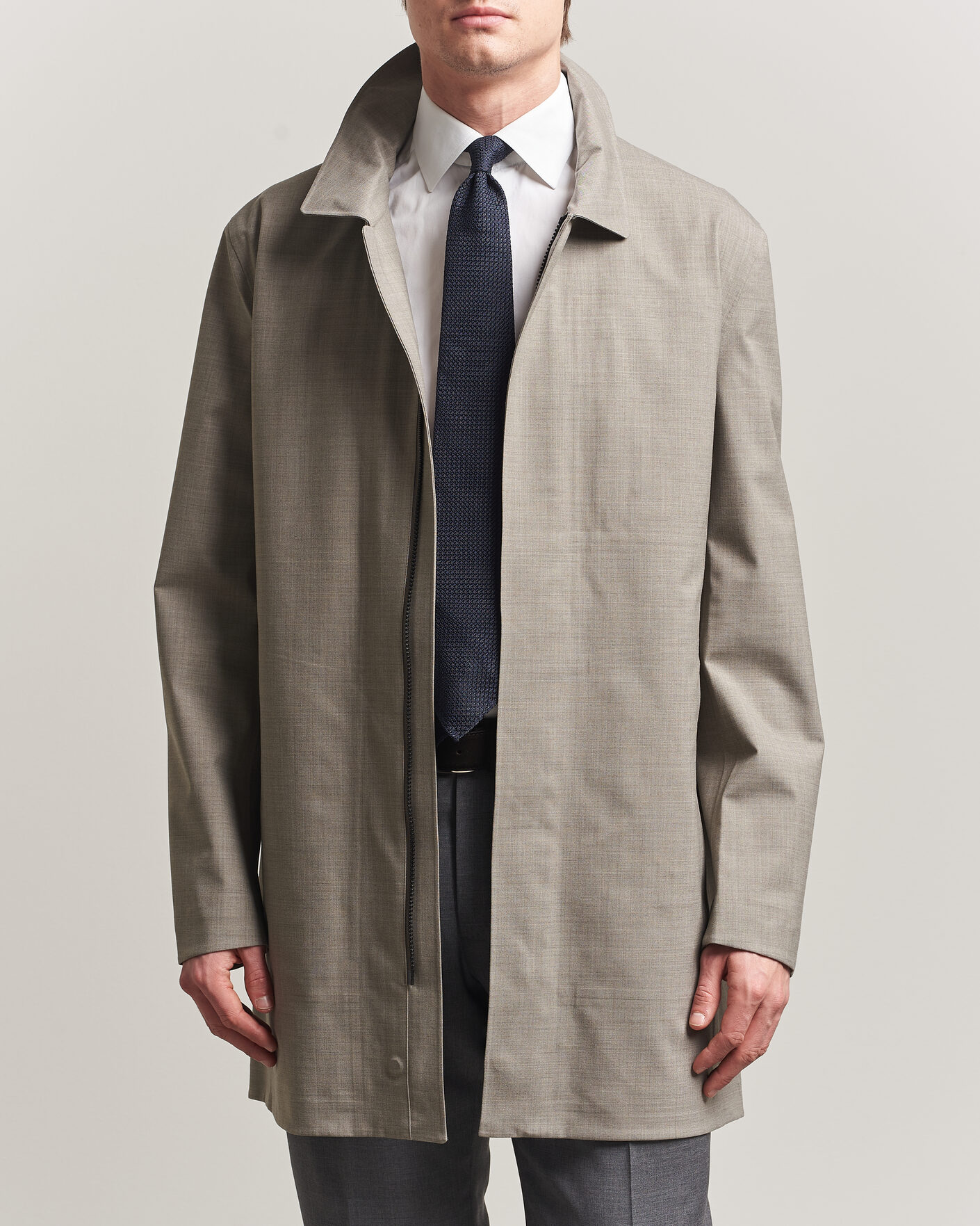 Men | Coats & Jackets | UBR | Sky Fall Savile Wool Waterproof Coat Sand