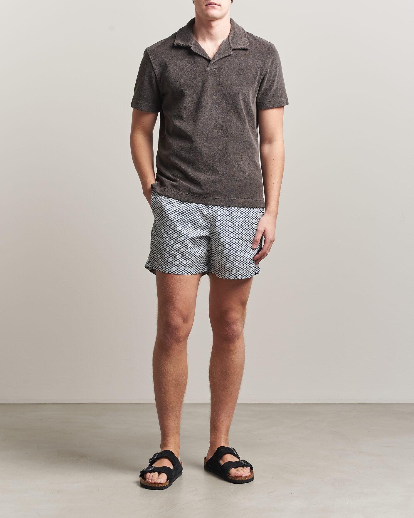 Men | Swimwear | Orlebar Brown | Boxer Modula Drawstring Swim Shorts Nova Blue