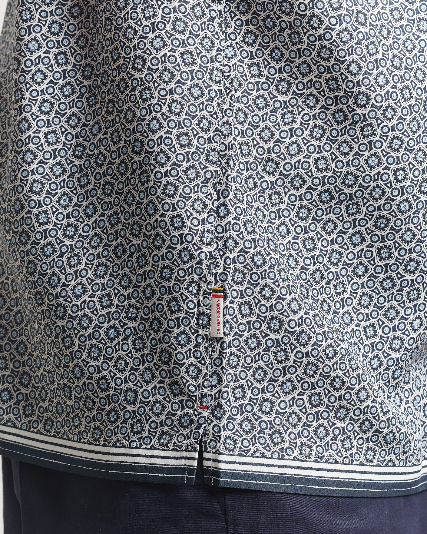 Men | Shirts | Orlebar Brown | Maitan Lyocel Petola Shirts Night Iris