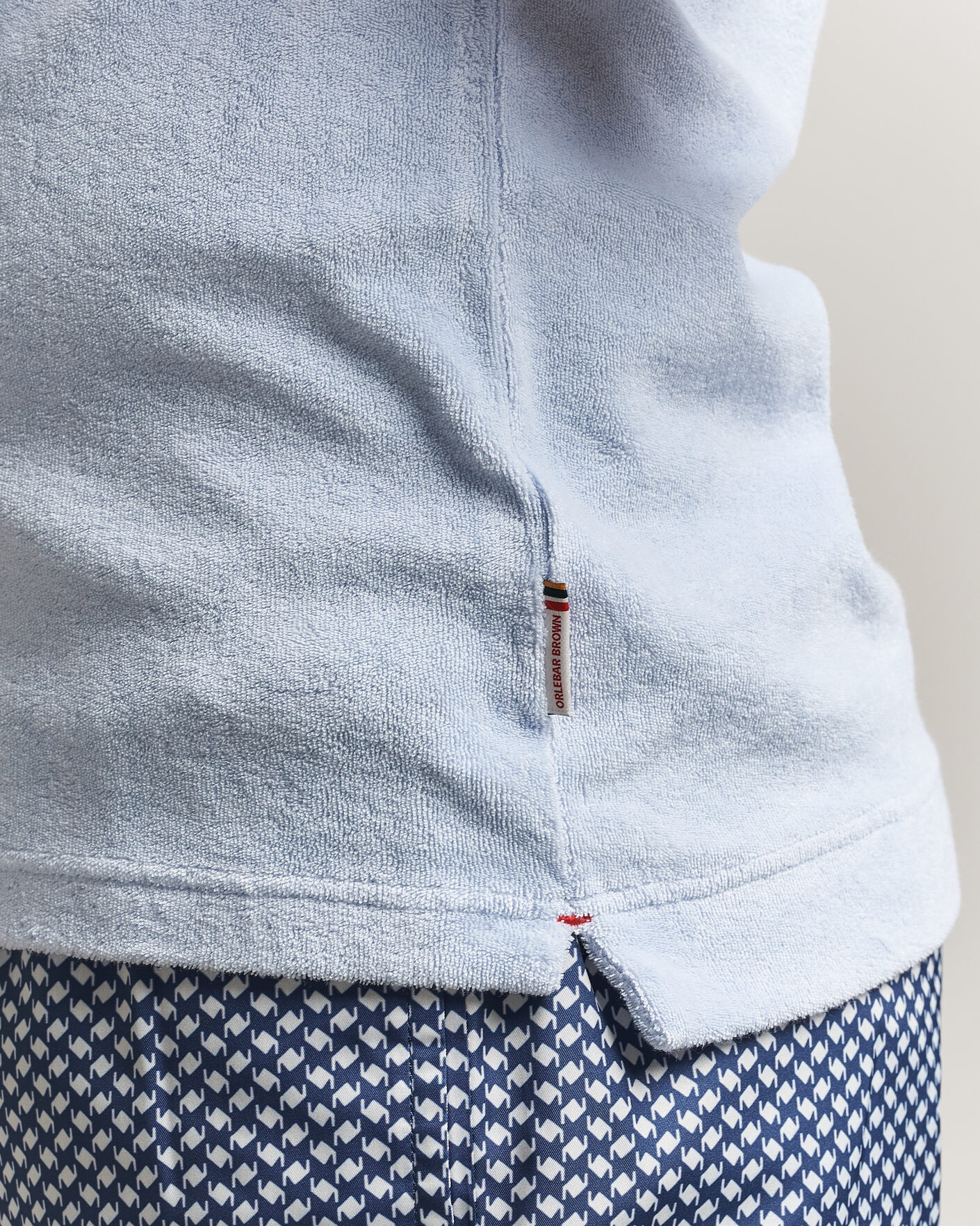 Men | Polo Shirts | Orlebar Brown | Terry Polo Surfside Blue